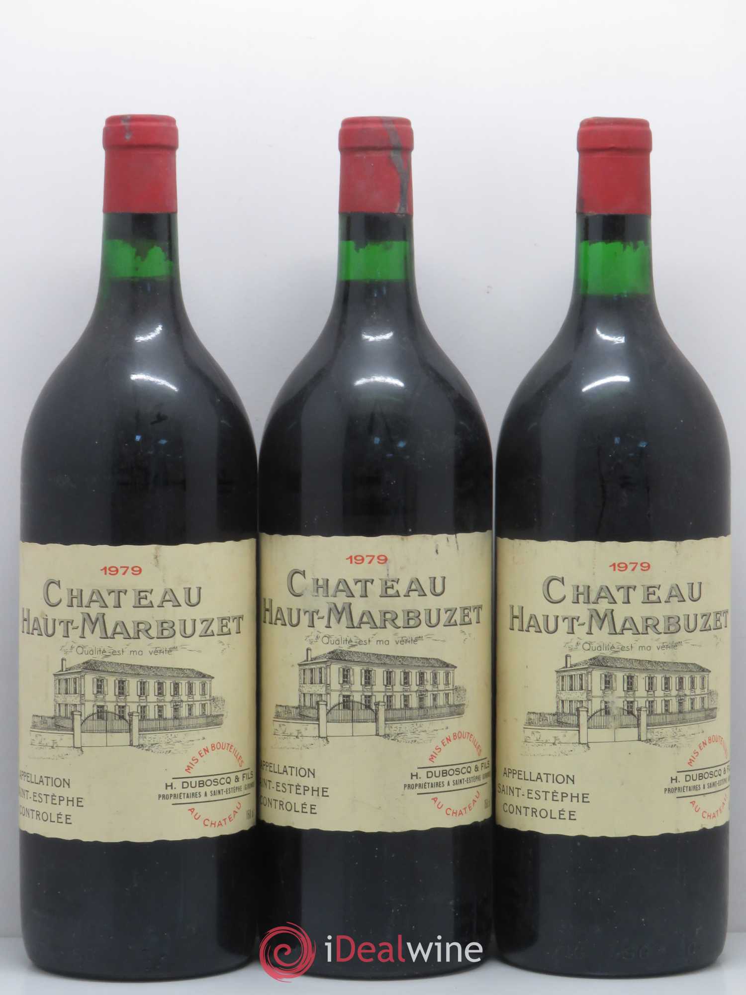 Château Haut Marbuzet 1979 - Lot de 3 magnums - 0