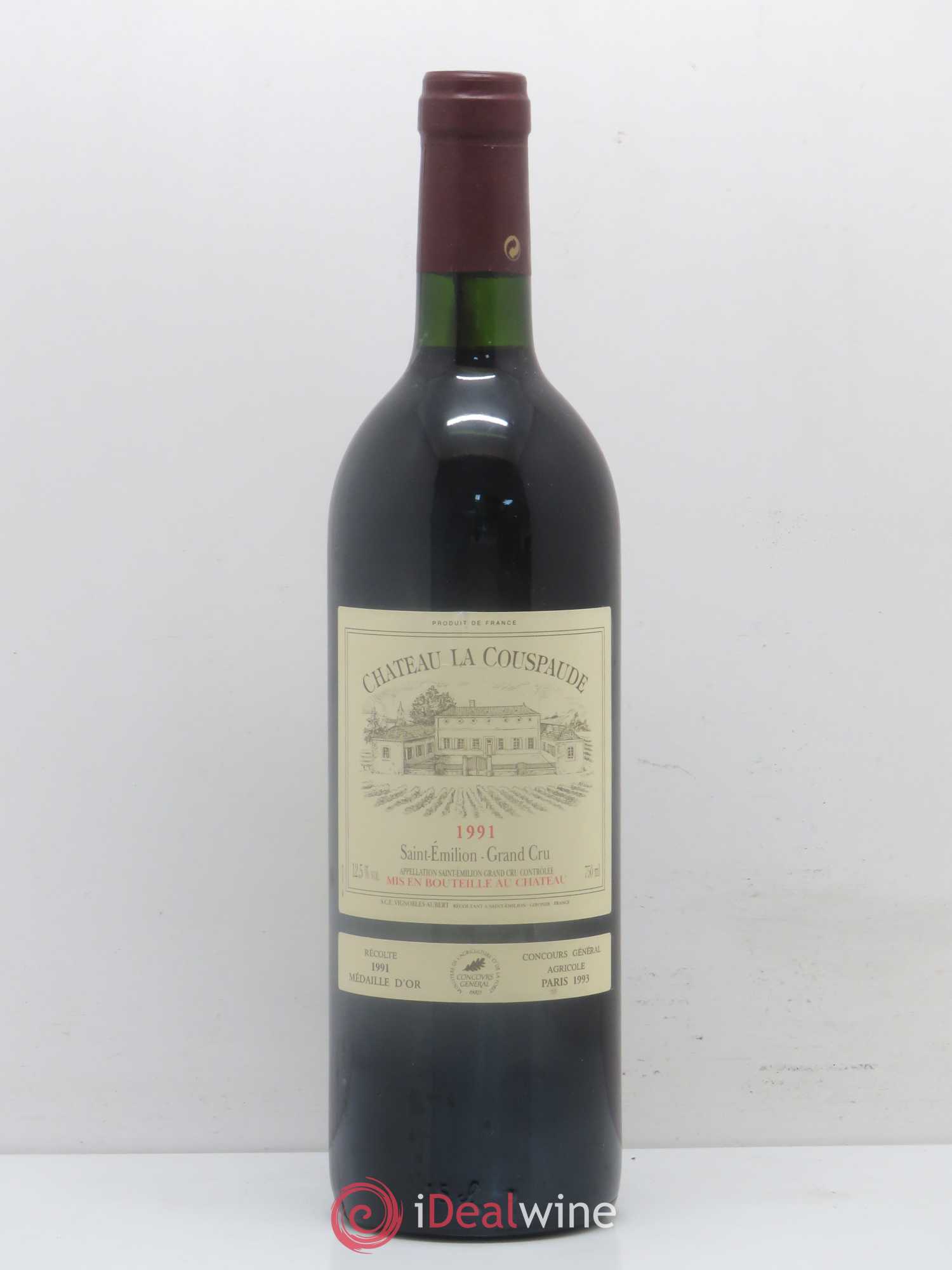 Saint-Émilion Château La Couspaude 1991 - Posten von 1 Flasche - 0