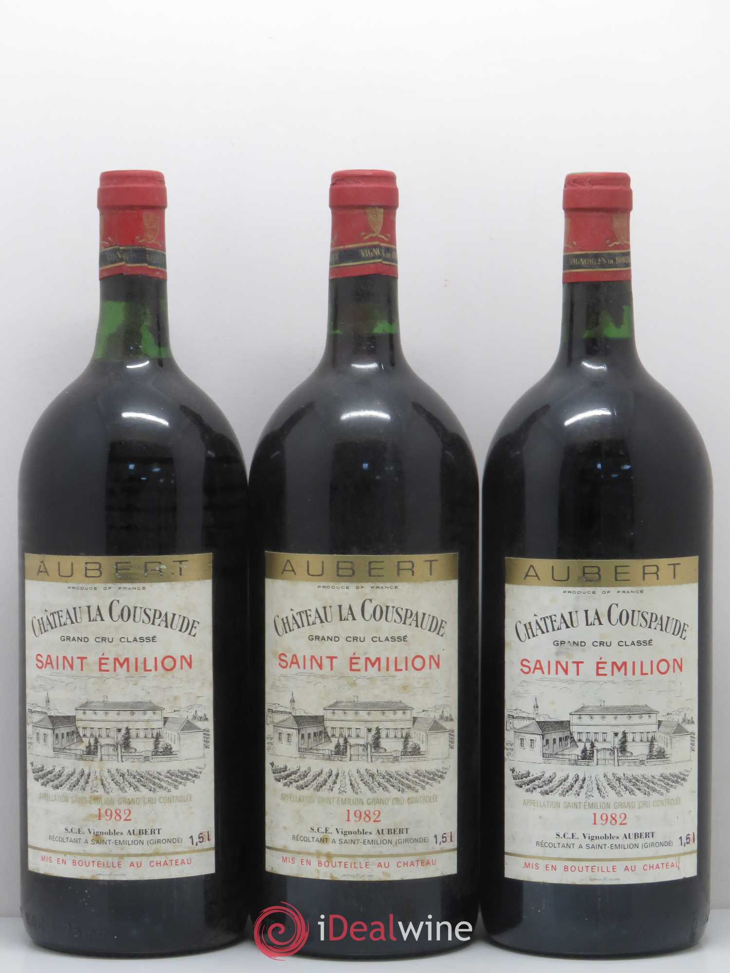 Saint-Émilion Château La Couspaude 1982 - Posten von 3 Magnum - 0