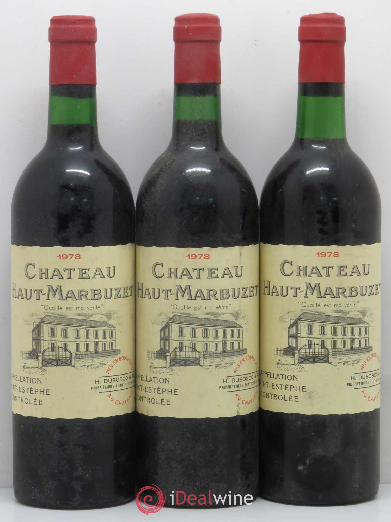 Château Haut Marbuzet 1978 - Lot de 12 bouteilles - 2