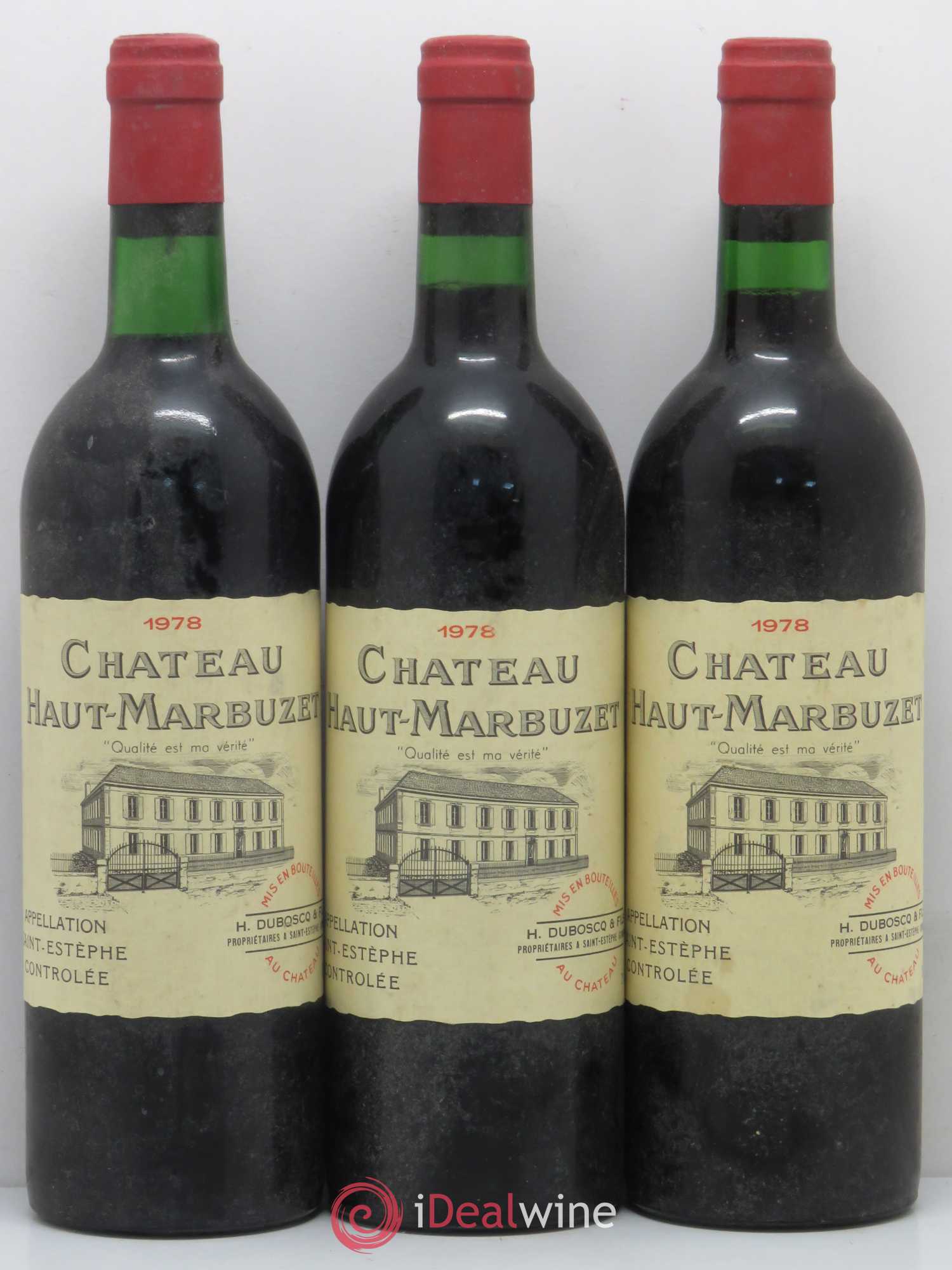 Château Haut Marbuzet 1978 - Lot de 12 bouteilles - 3