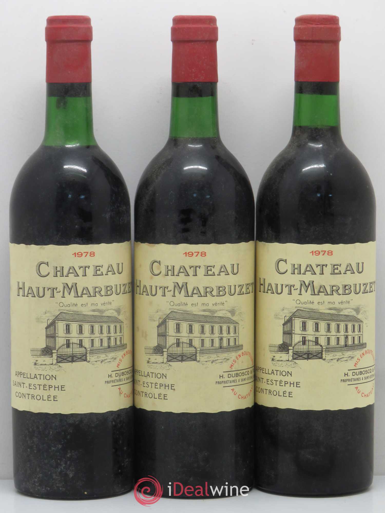 Château Haut Marbuzet 1978 - Lot de 12 bouteilles - 4