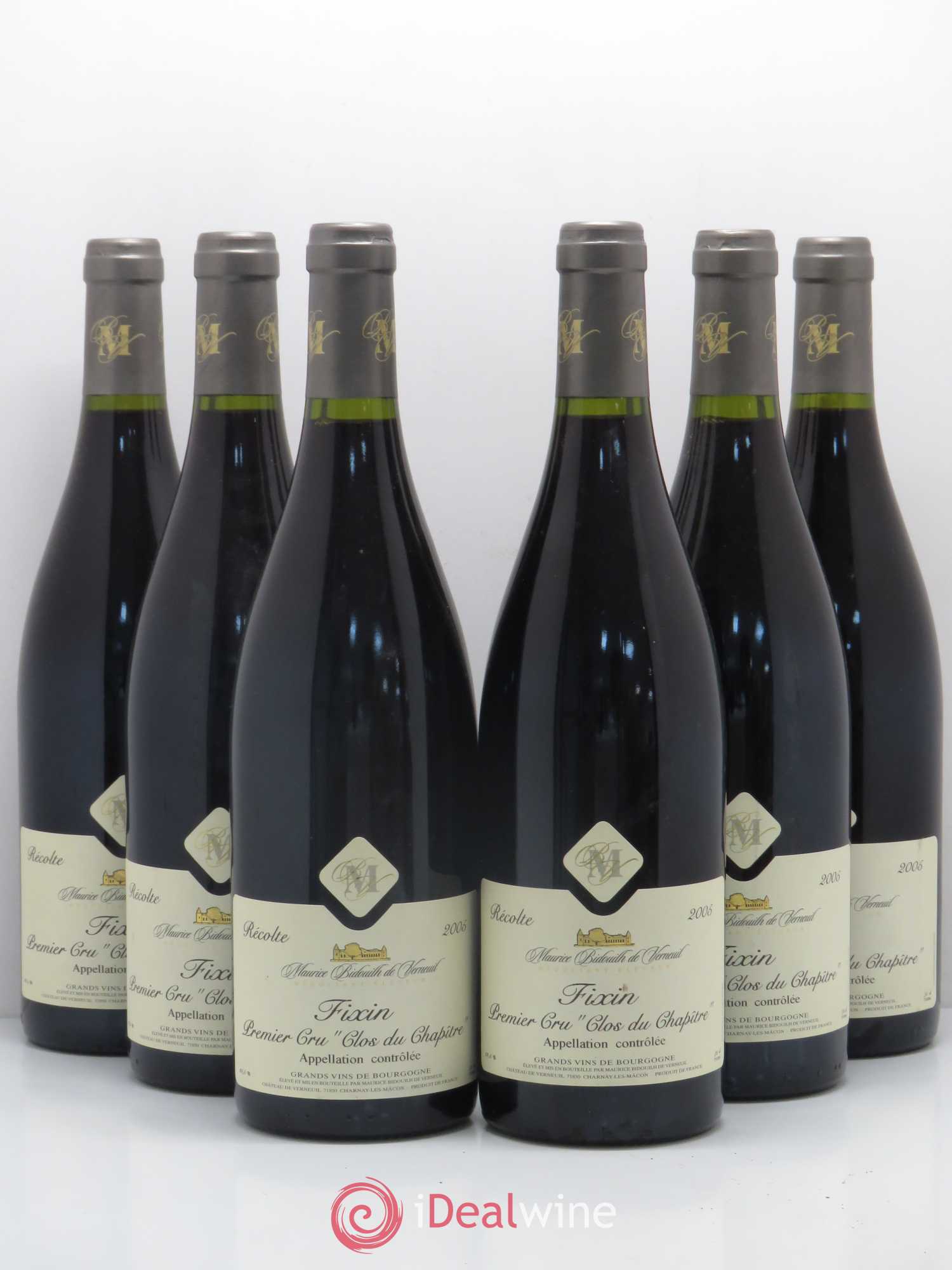 Fixin 1er Cru Clos du Chapritre Maurice Bidouilh de Verneuil 2005 - Posten von 6 Flaschen - 0