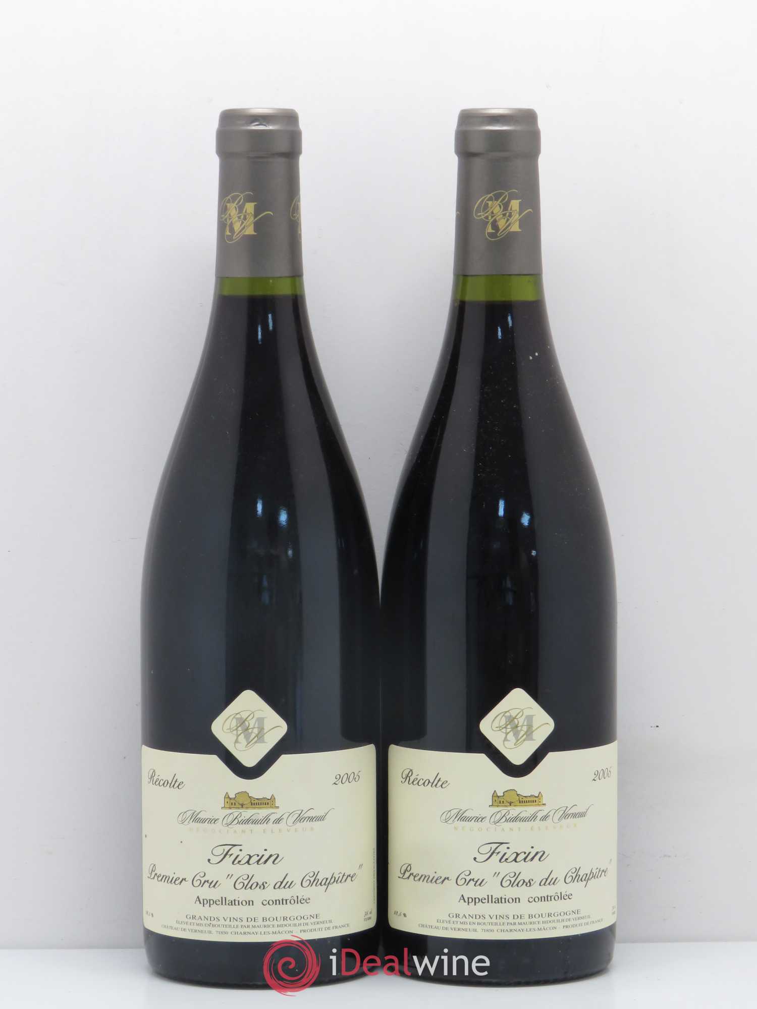 Fixin 1er Cru Clos du Chapritre Maurice Bidouilh de Verneuil 2005 - Posten von 2 Flaschen - 0