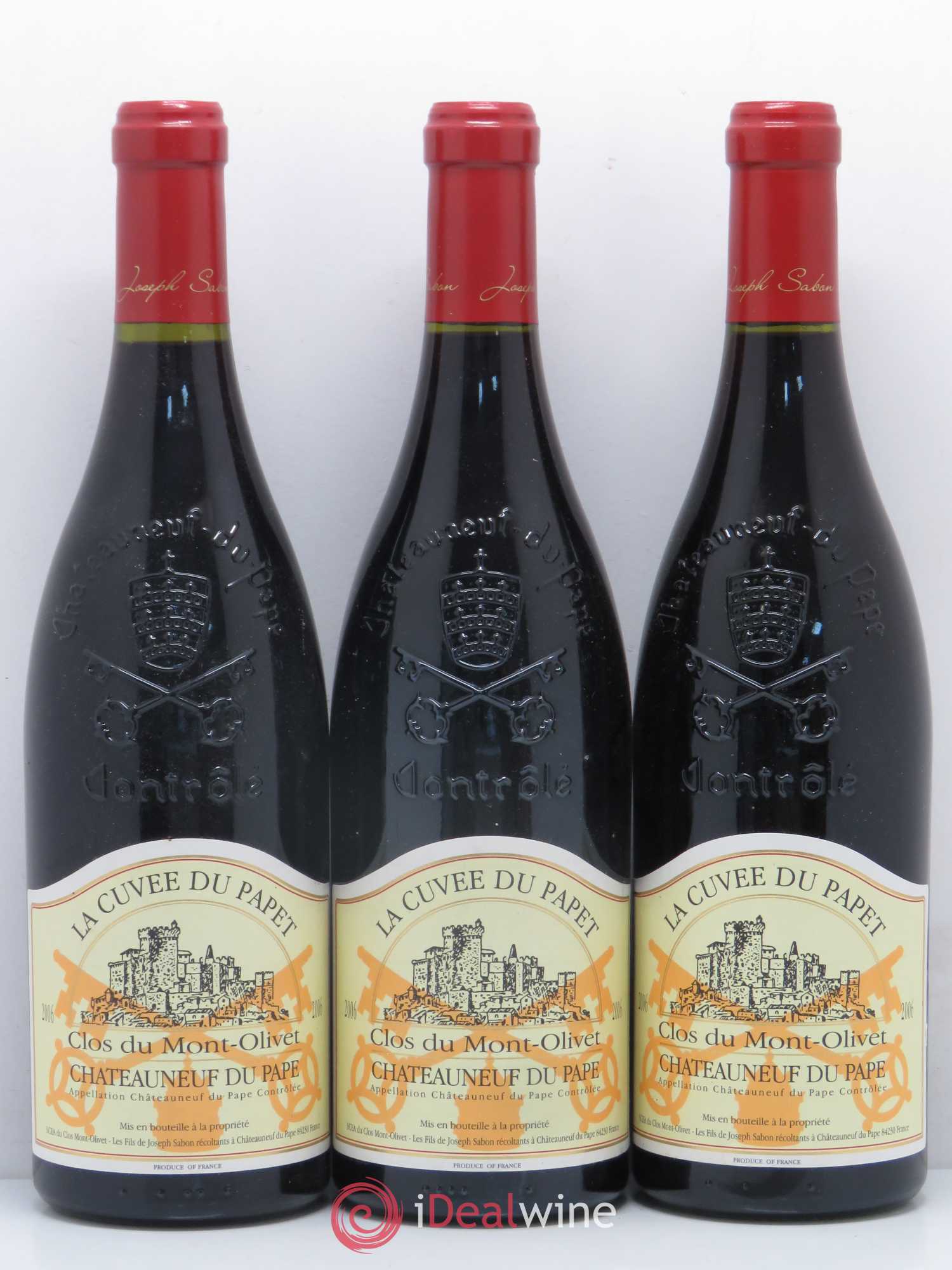Châteauneuf-du-Pape Clos du Mont-Olivet Les fils de Joseph 2006 - Lotto di 6 bottiglie - 1