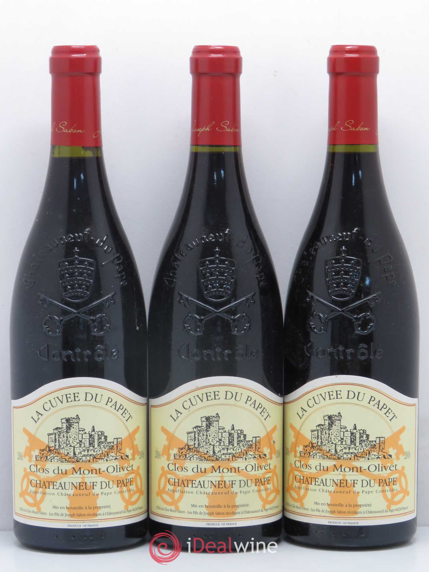 Châteauneuf-du-Pape Clos du Mont-Olivet Les fils de Joseph 2006 - Lotto di 6 bottiglie - 2