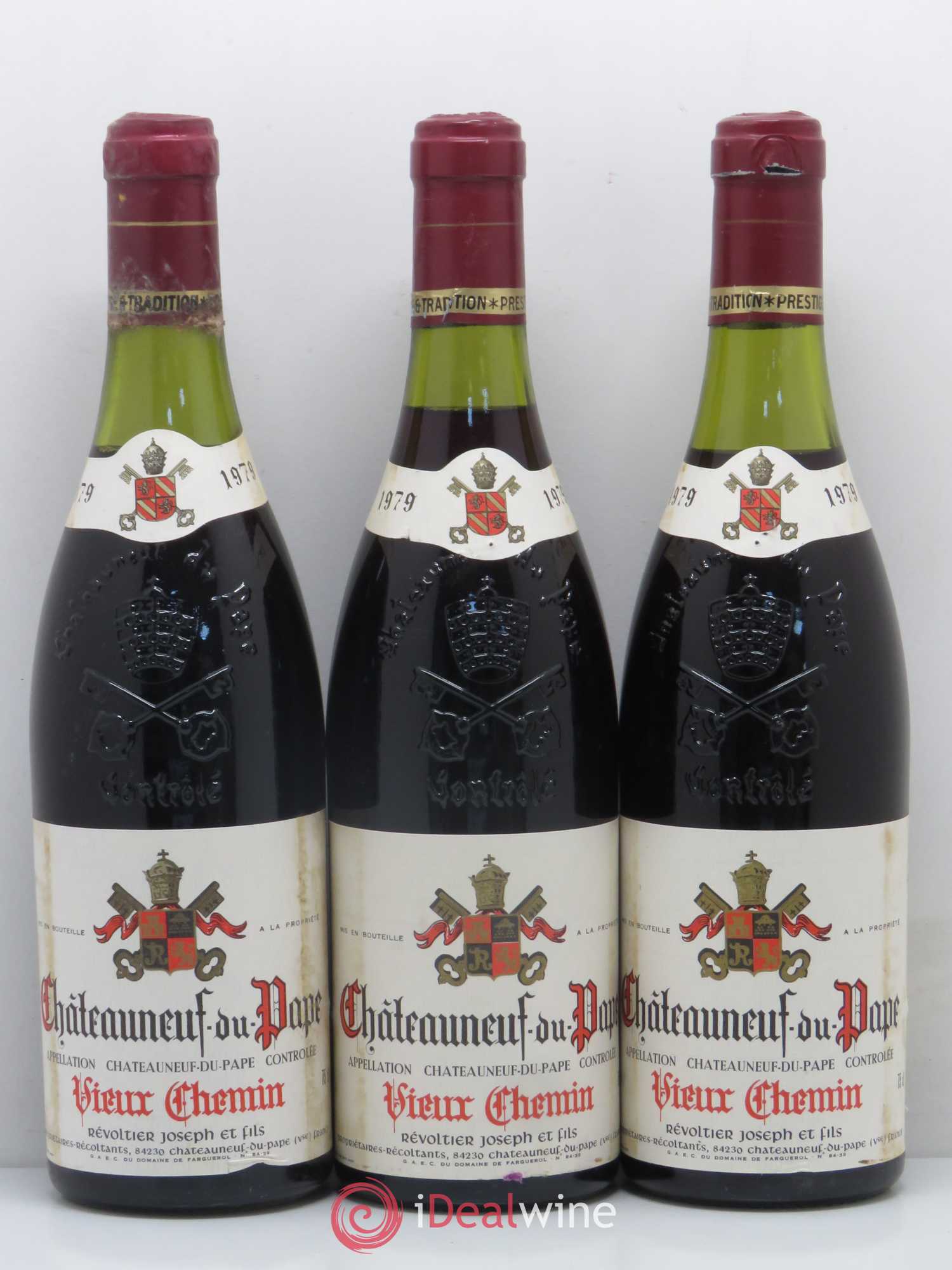 Châteauneuf-du-Pape Vieux Chemin Joseph Revoltier et Fils 1979 - Posten von 11 Flaschen - 3