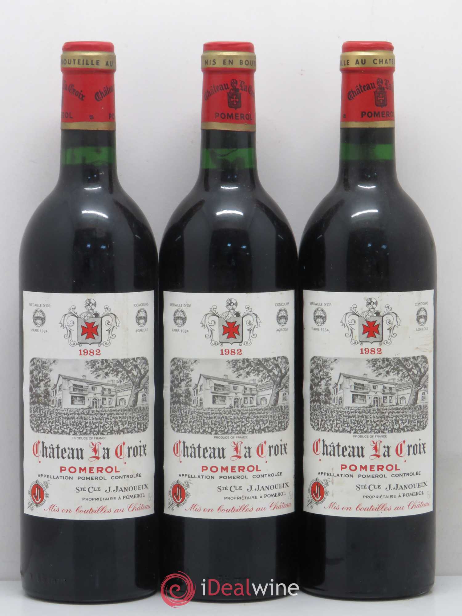Pomerol Château Lacroix 1982 - Lot de 6 bouteilles - 1