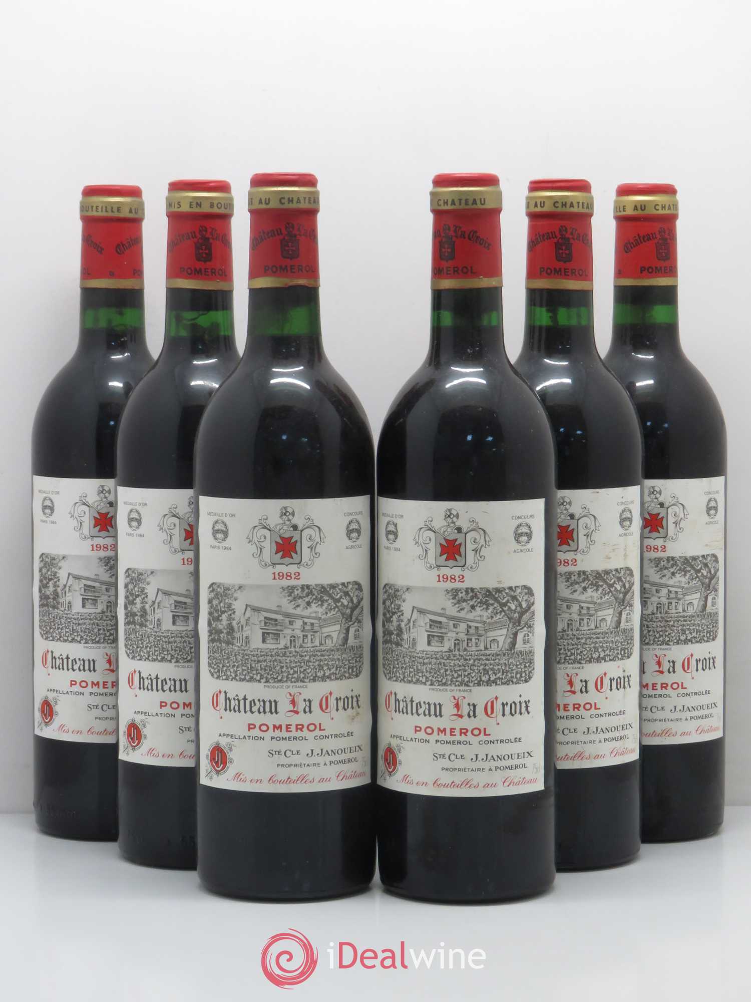 Pomerol Château Lacroix 1982 - Lot de 6 bouteilles - 0