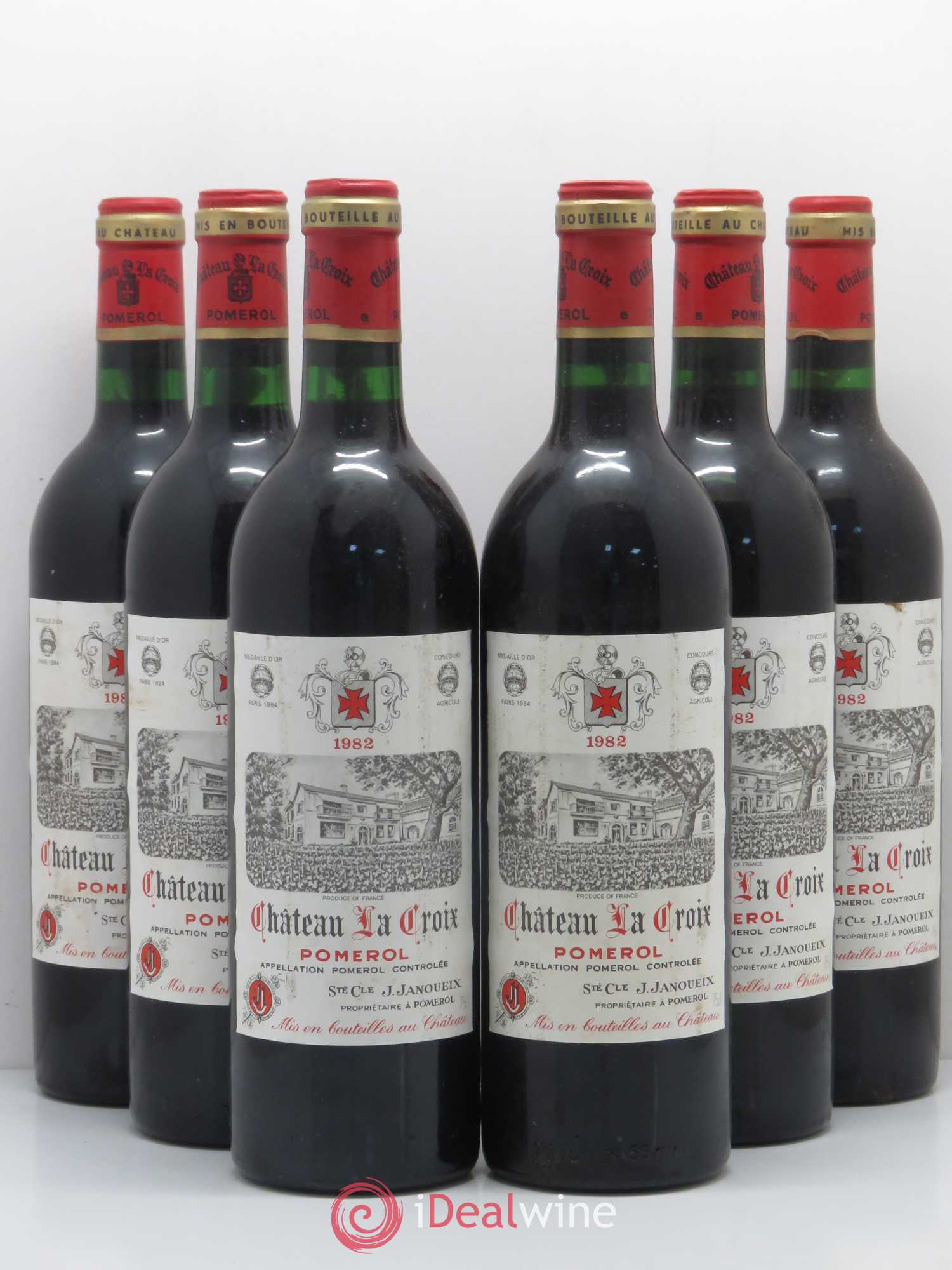 Pomerol Château Lacroix 1982 - Lot de 6 bouteilles - 0