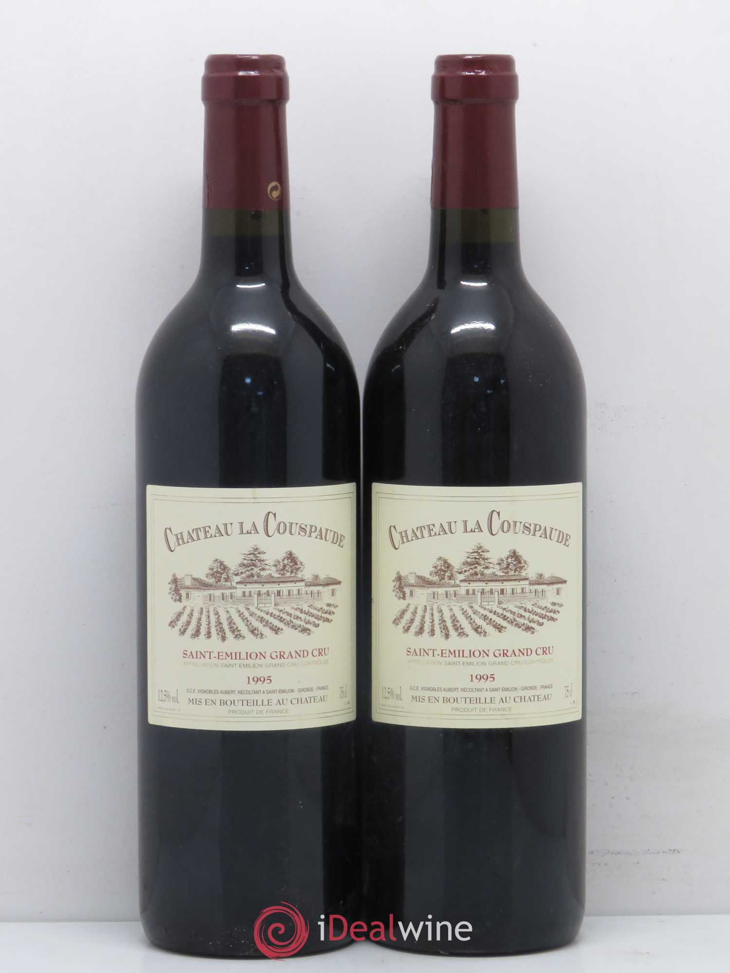 Saint-Émilion Château La Couspaude 1995 - Posten von 2 Flaschen - 0