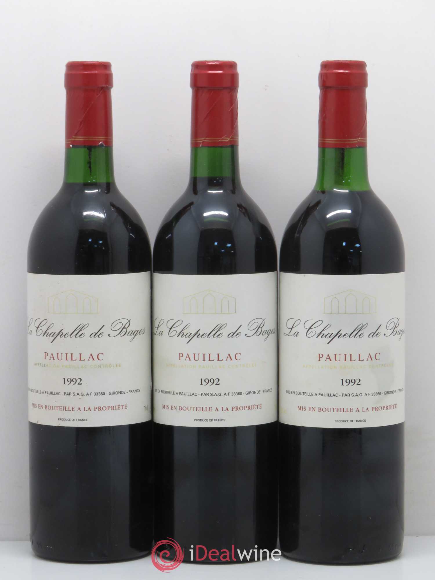 La Chapelle de Haut Bages 1992 - Lot de 6 bouteilles - 2