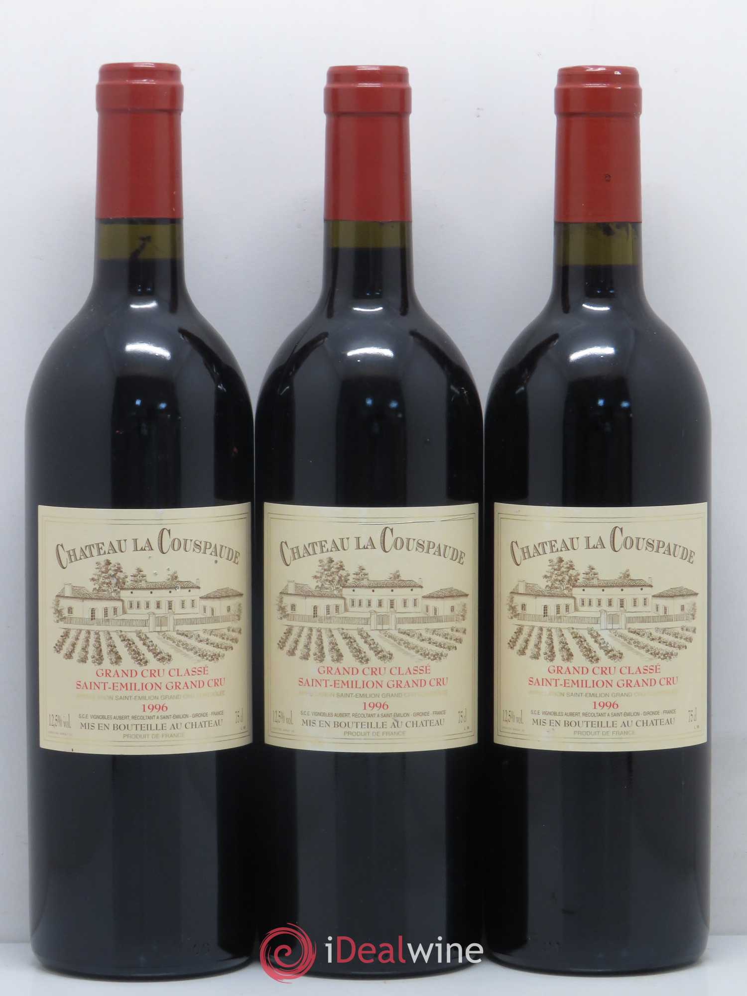 Château la Couspaude Grand Cru Classé 1996 - Lot de 6 bouteilles - 1