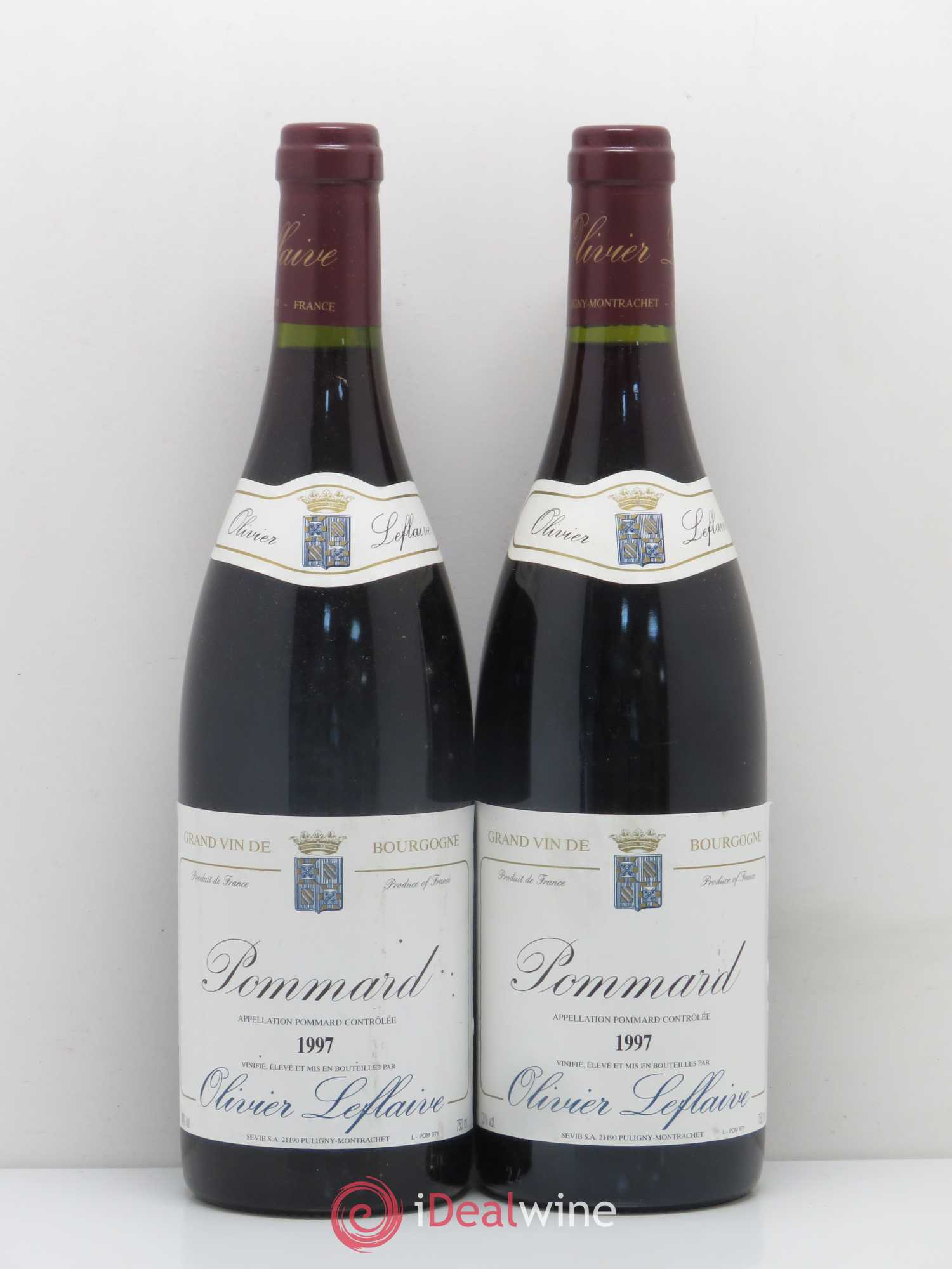 Pommard Domaine Olivier Leflaive 1997 - Lot de 2 bouteilles - 0