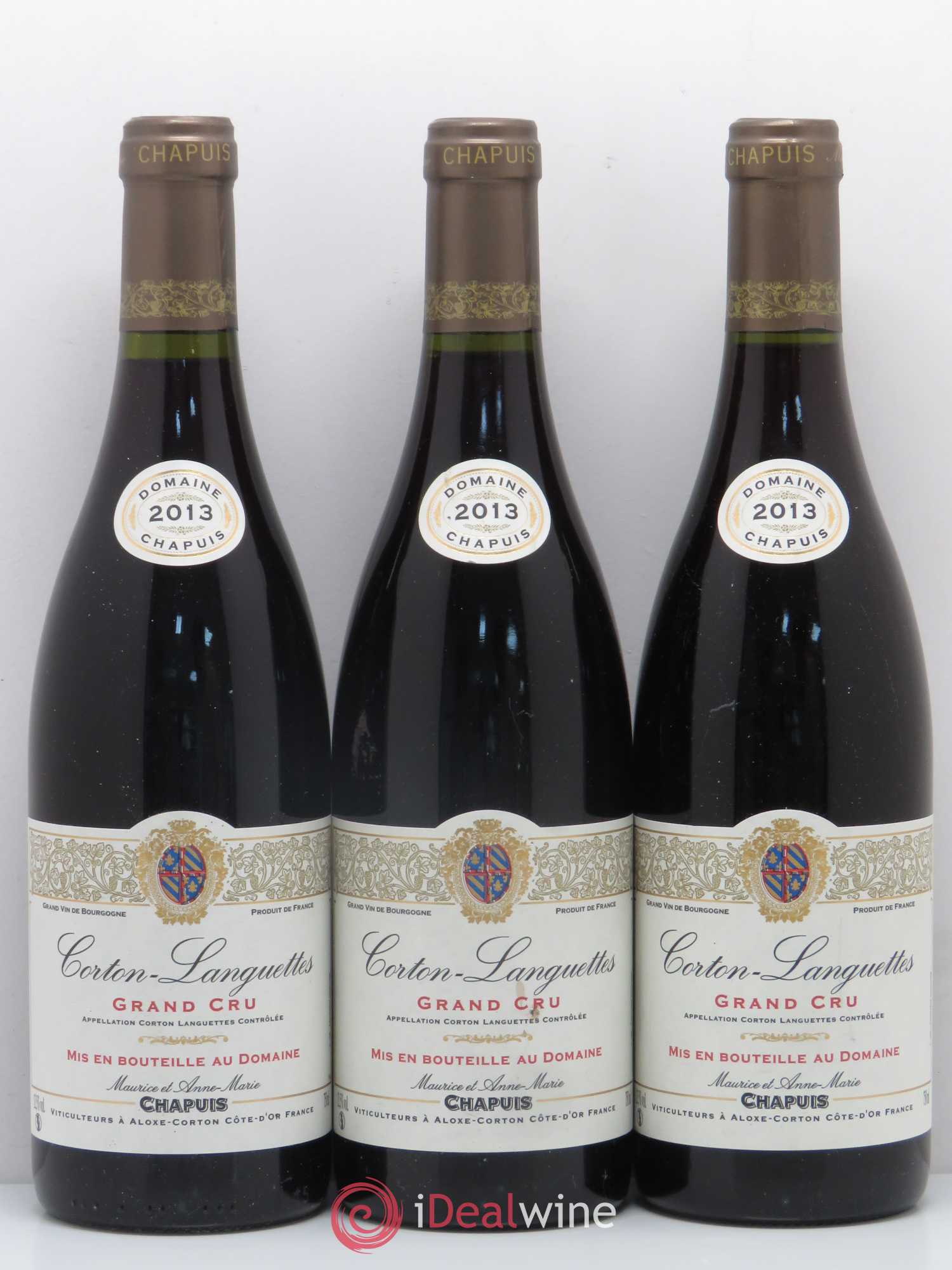 Corton Grand Cru Languettes Domaine Chapuis 2013 - Posten von 6 Flaschen - 1