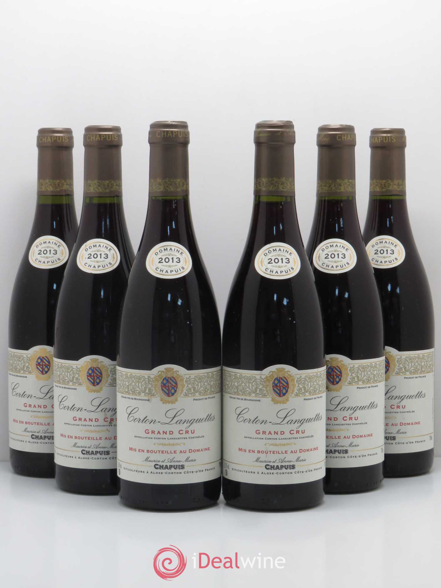 Corton Grand Cru Languettes Domaine Chapuis 2013 - Posten von 6 Flaschen - 0