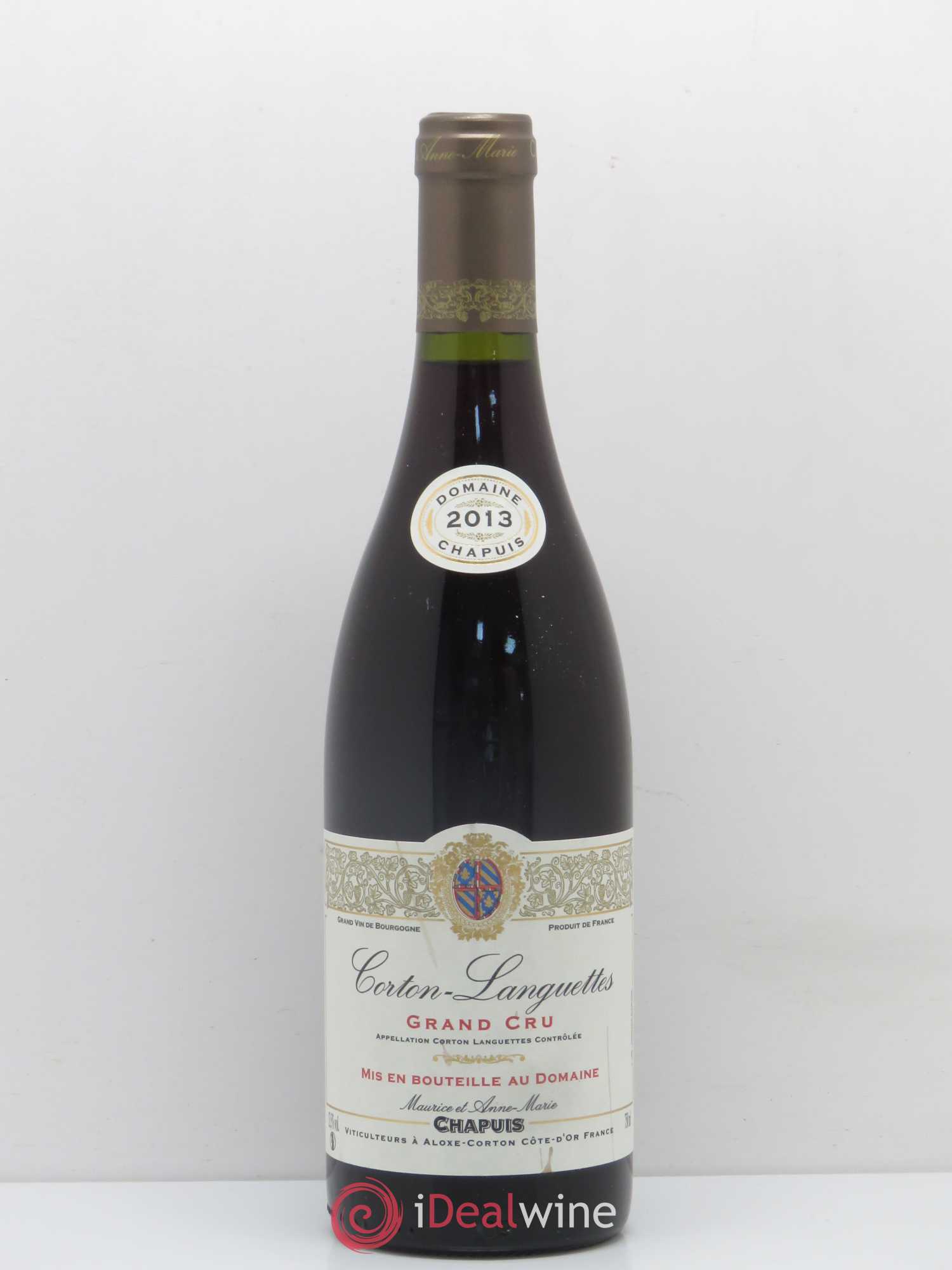 Corton Grand Cru Languettes Domaine Chapuis 2013 - Posten von 1 Flasche - 0