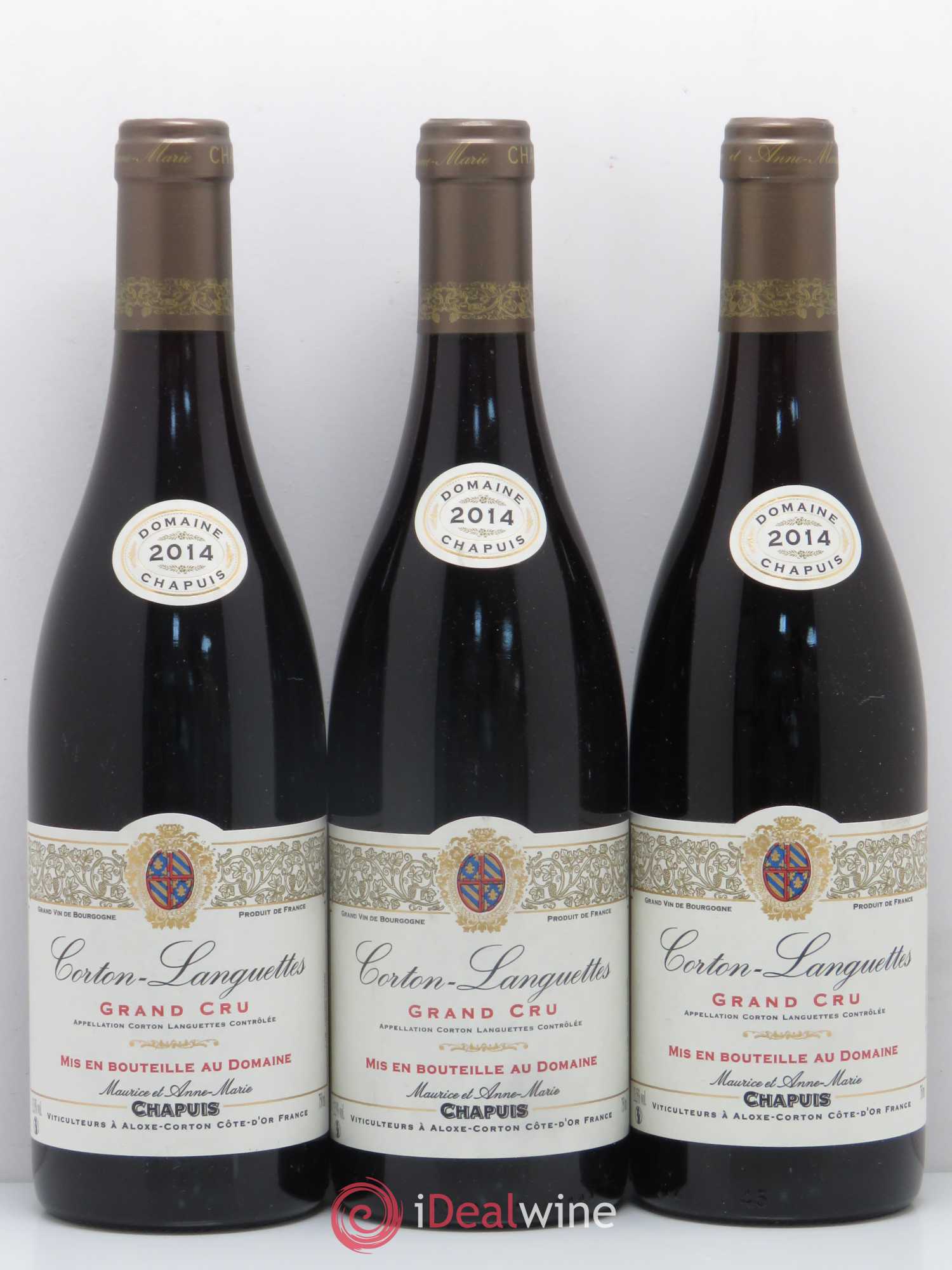 Corton Grand Cru Languettes Domaine Chapuis 2014 - Posten von 6 Flaschen - 2