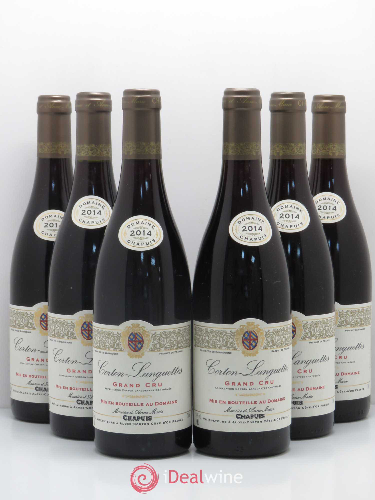 Corton Grand Cru Languettes Domaine Chapuis 2014 - Posten von 6 Flaschen - 0