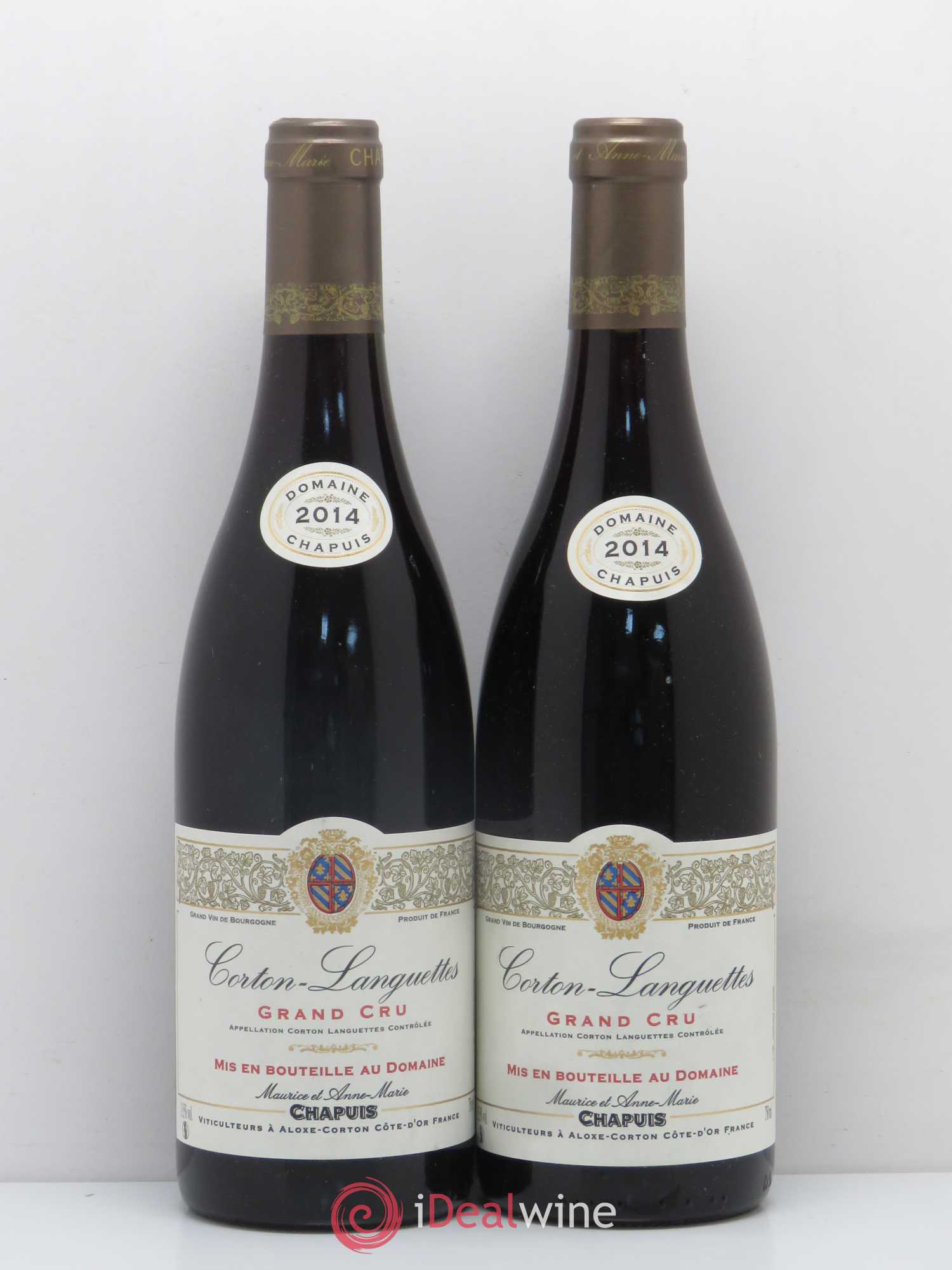 Corton Grand Cru Languettes Domaine Chapuis 2014 - Posten von 2 Flaschen - 0