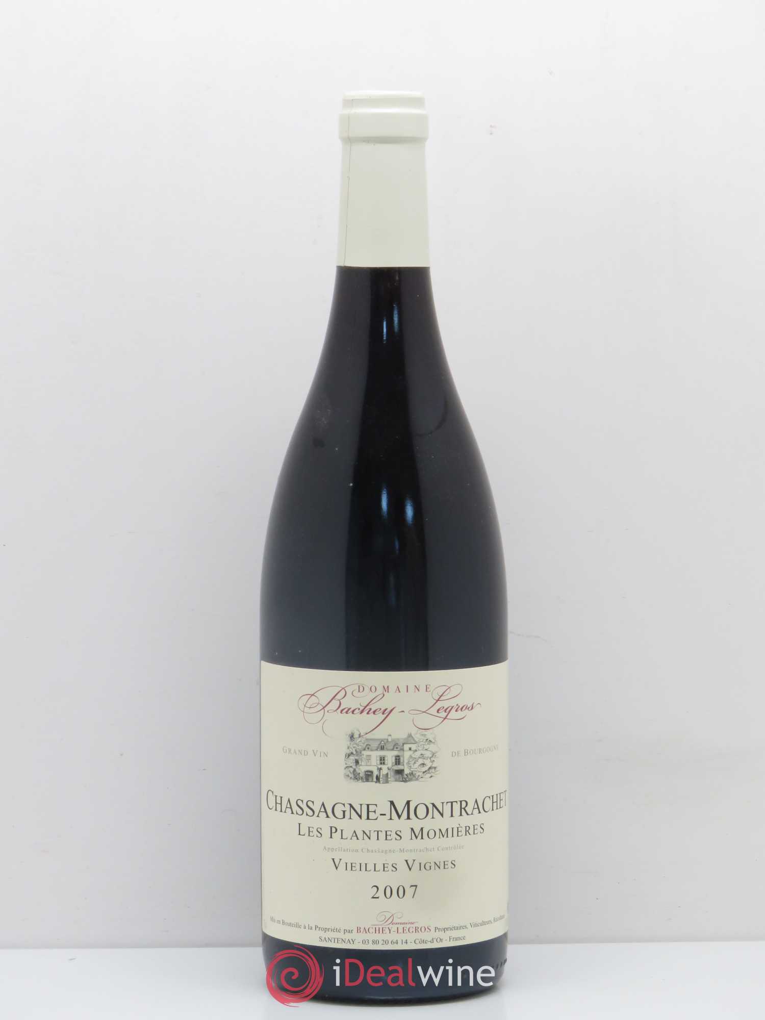 Chassagne-Montrachet Les Plantes Momieres Vieilles Vignes Bachey Legros 2007 - Posten von 1 Flasche - 0