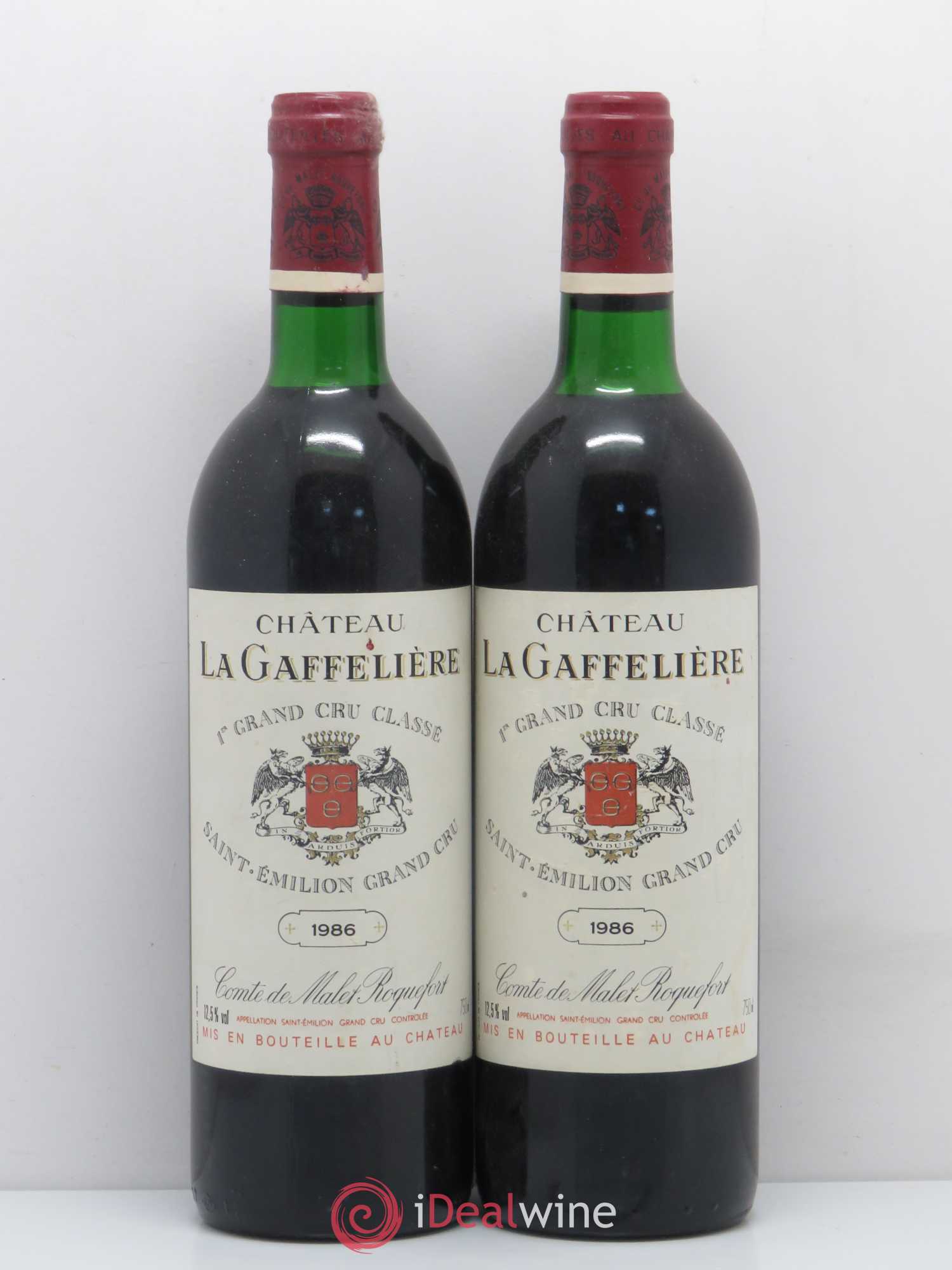 Château la Gaffelière 1er Grand Cru Classé B 1986 - Lot de 2 bouteilles - 0