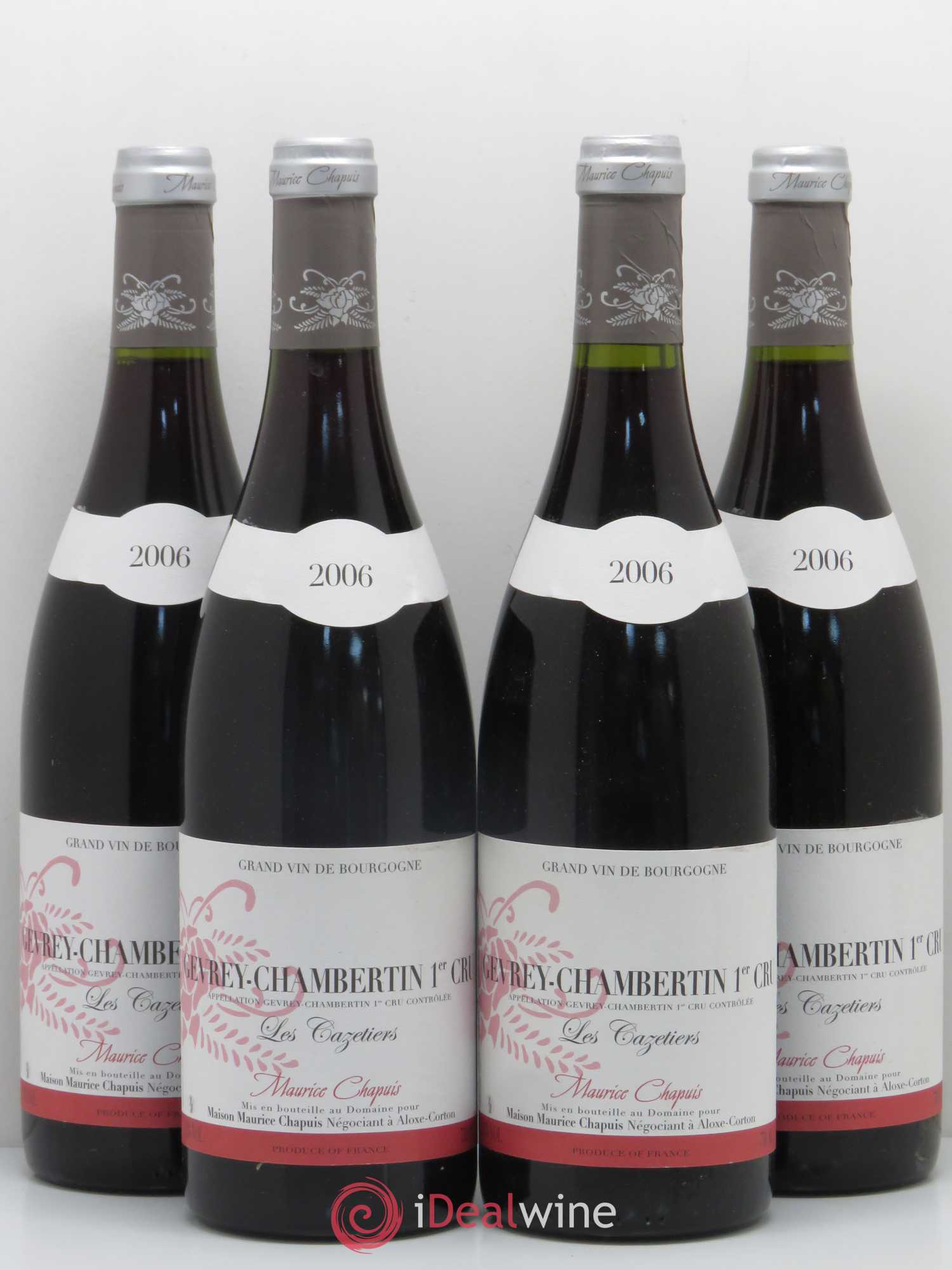 Gevrey-Chambertin Les Cazettiers Domaine Maurice Chapuis 2006 - Posten von 4 Flaschen - 0