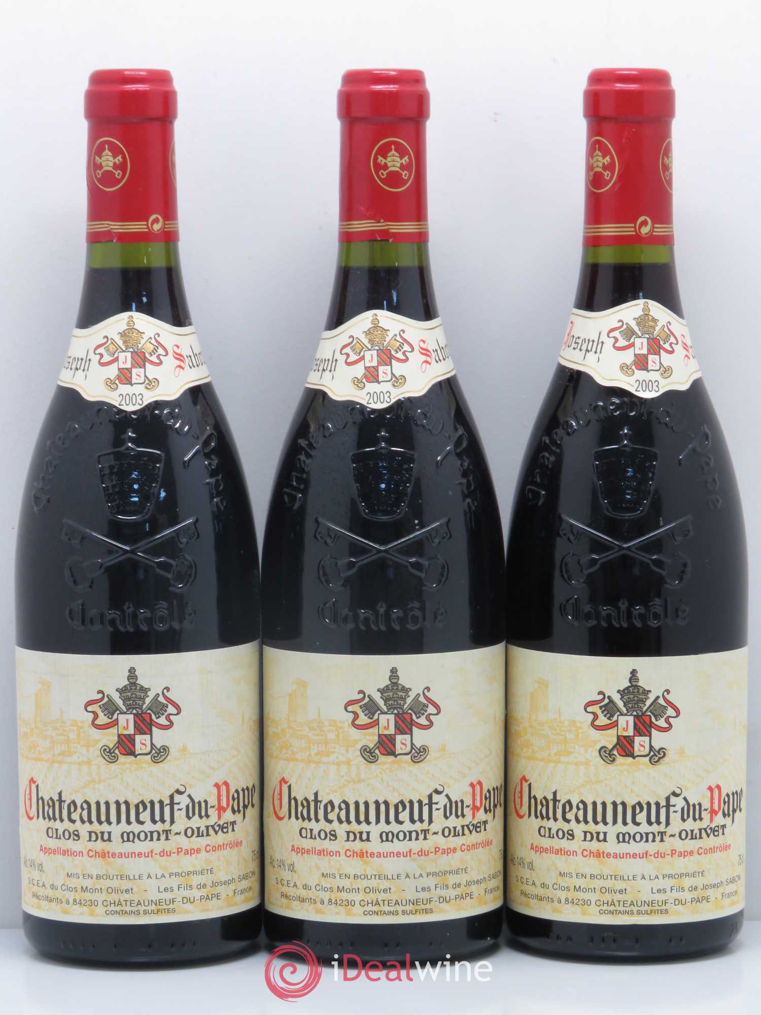 Châteauneuf-du-Pape Clos du Mont-Olivet Les fils de Joseph 2003 - Lotto di 12 bottiglie - 2