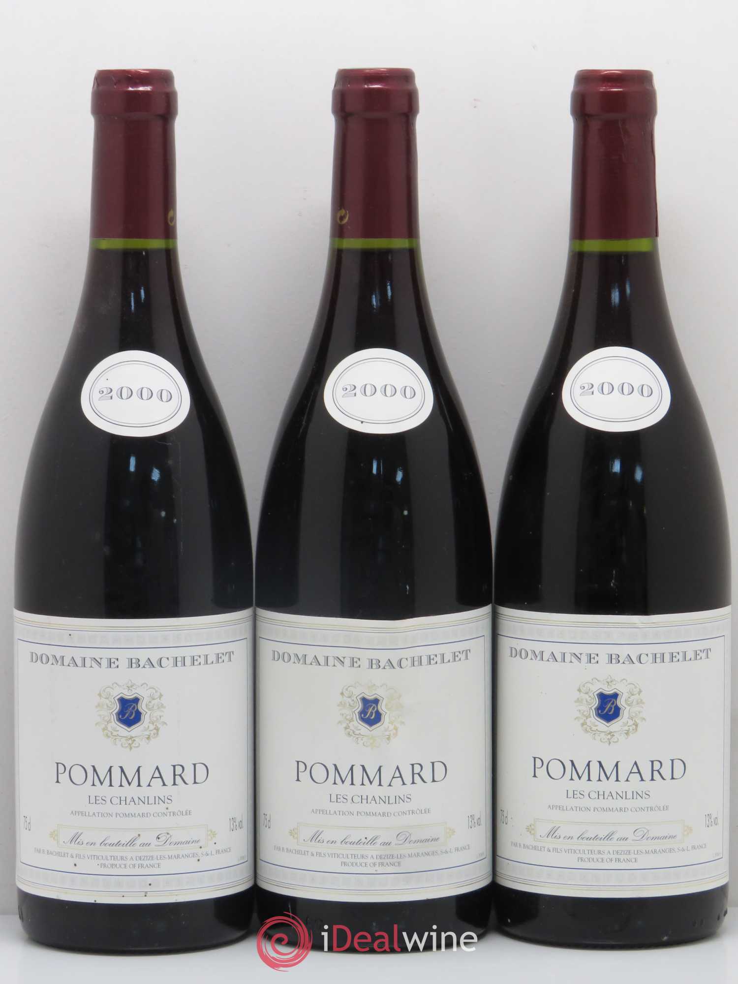 Pommard Les Chanlins Domaine Bachelet 2000 - Posten von 6 Flaschen - 2