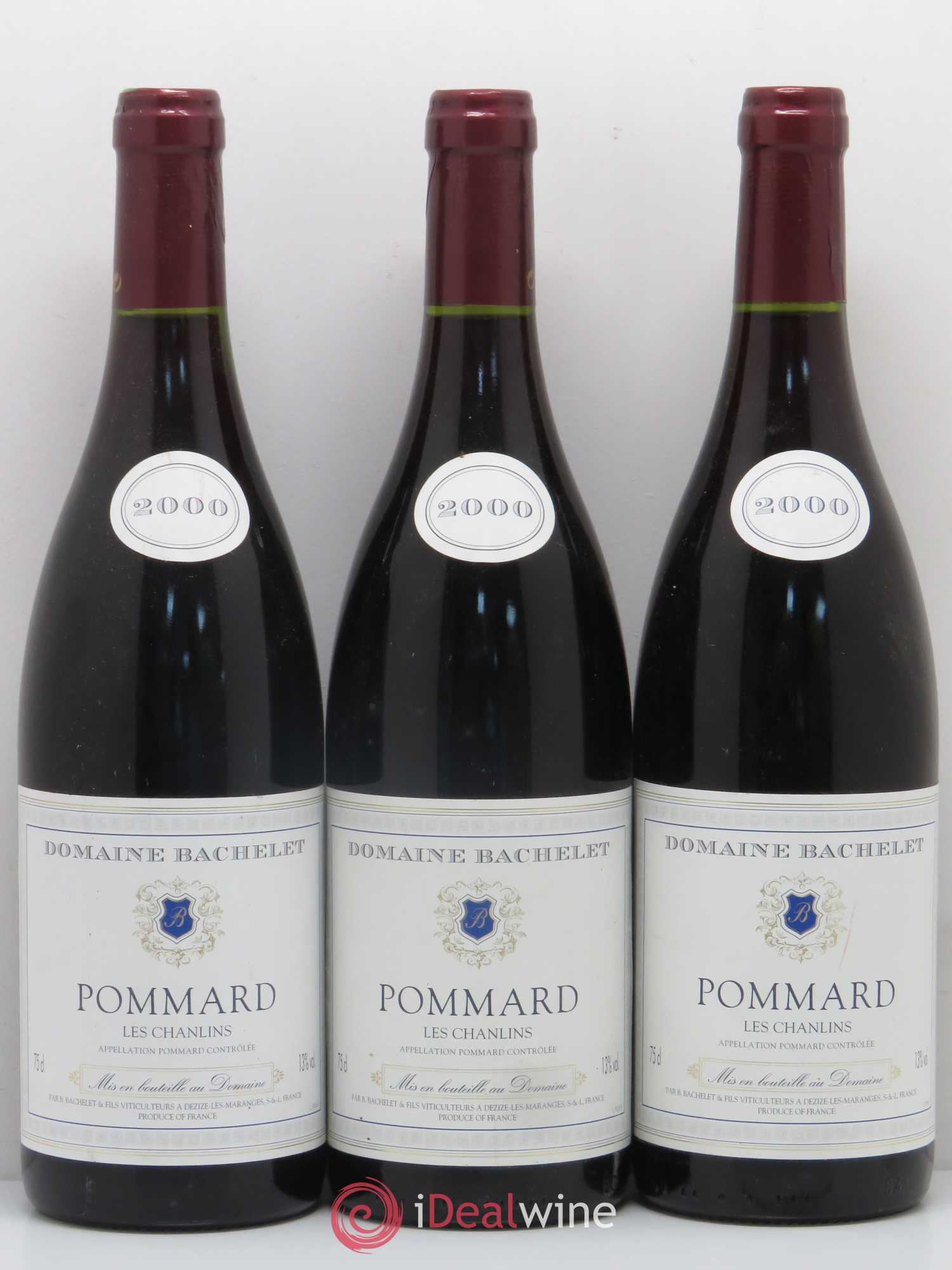 Pommard Les Chanlins Domaine Bachelet 2000 - Posten von 3 Flaschen - 0