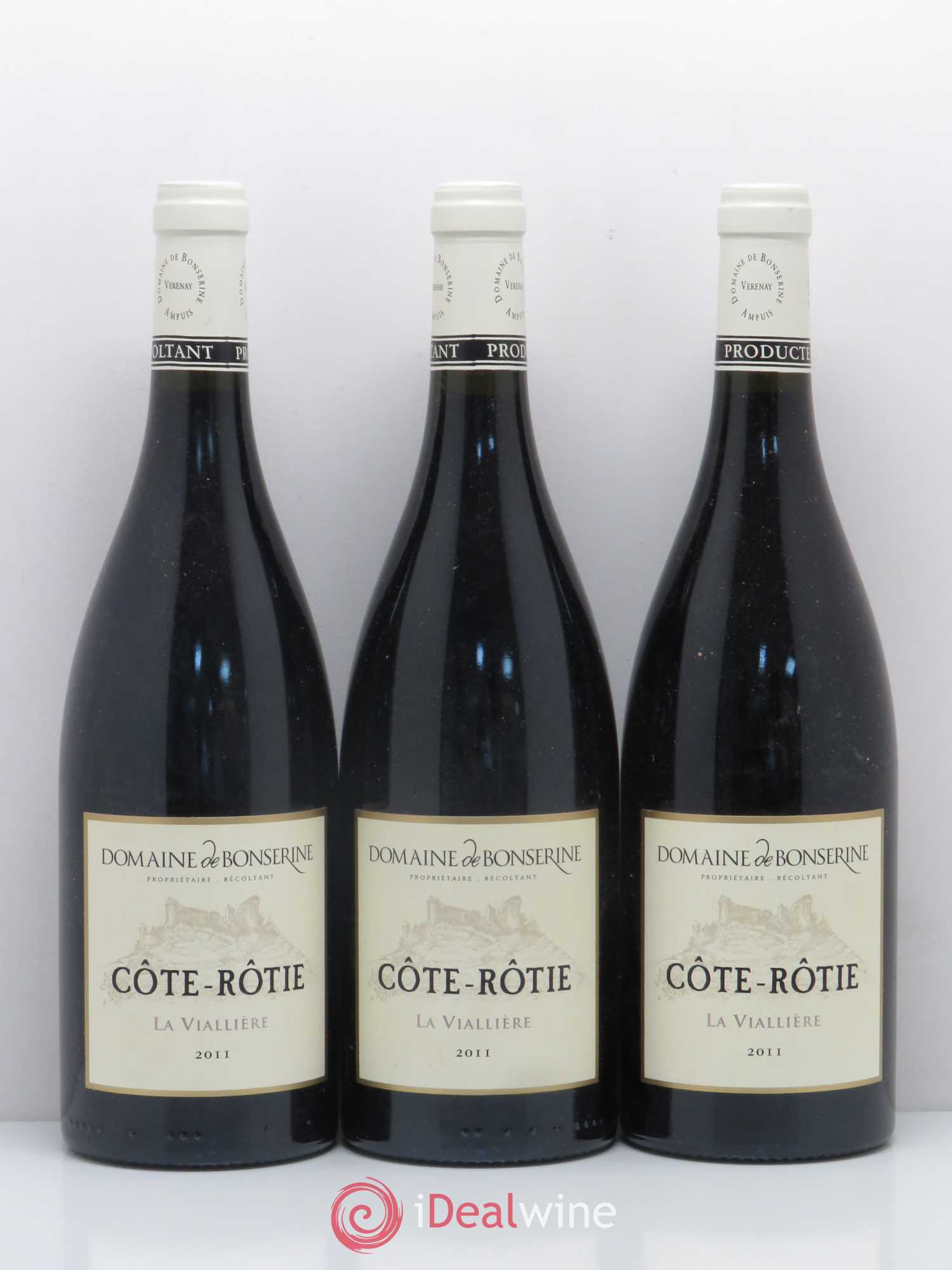 Côte-Rôtie La Viallière Bonserine (Domaine de) 2011 - Lot de 3 bouteilles - 0