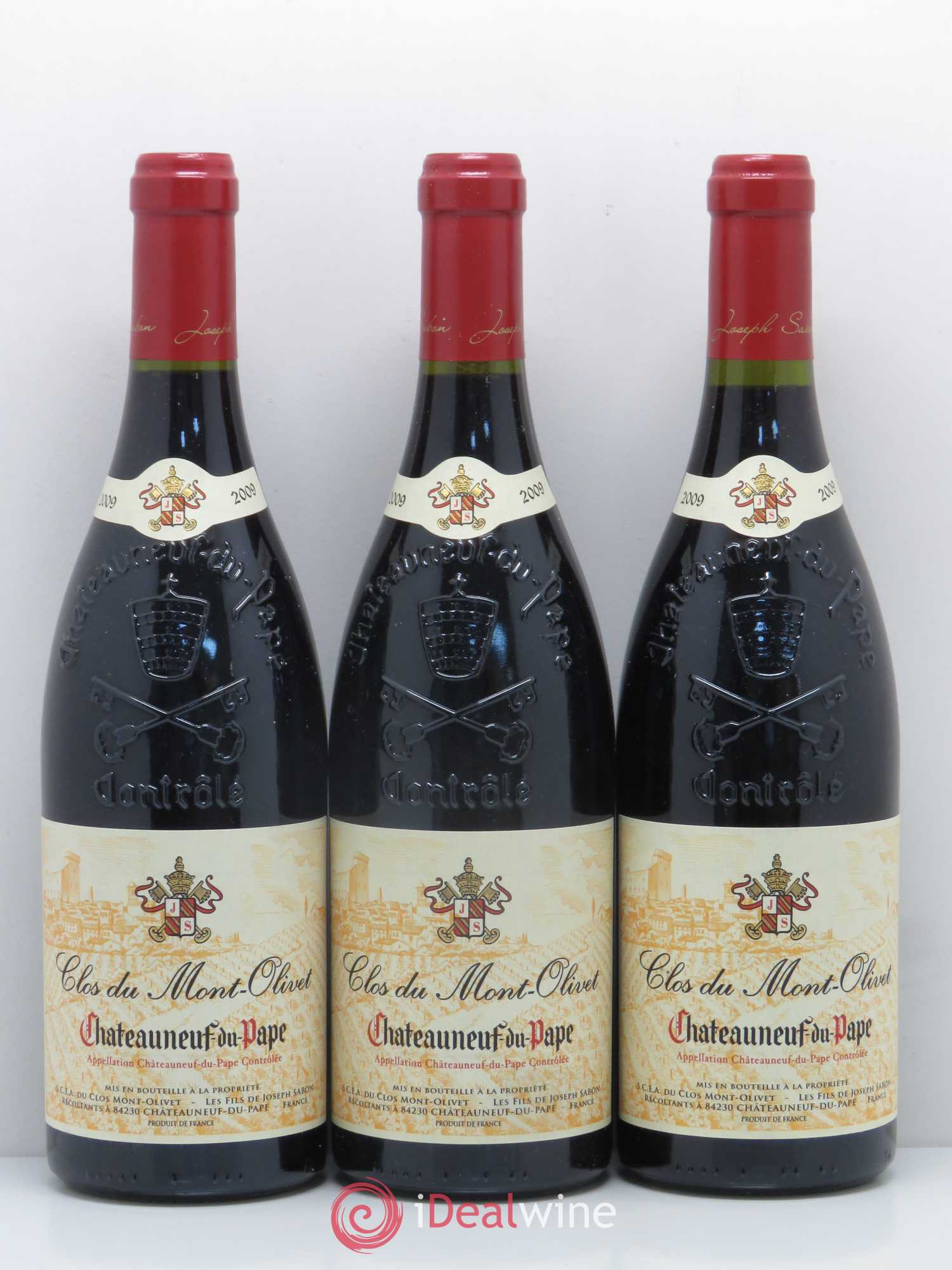 Châteauneuf-du-Pape Clos du Mont-Olivet Les fils de Joseph 2009 - Lotto di 3 bottiglie - 0