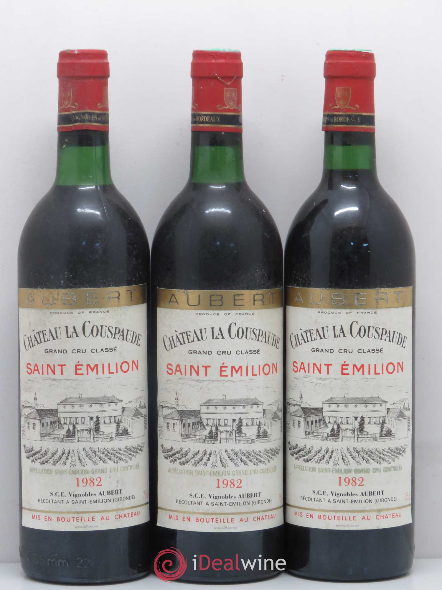 Château la Couspaude Grand Cru Classé 1982 - Lot de 12 bouteilles - 1