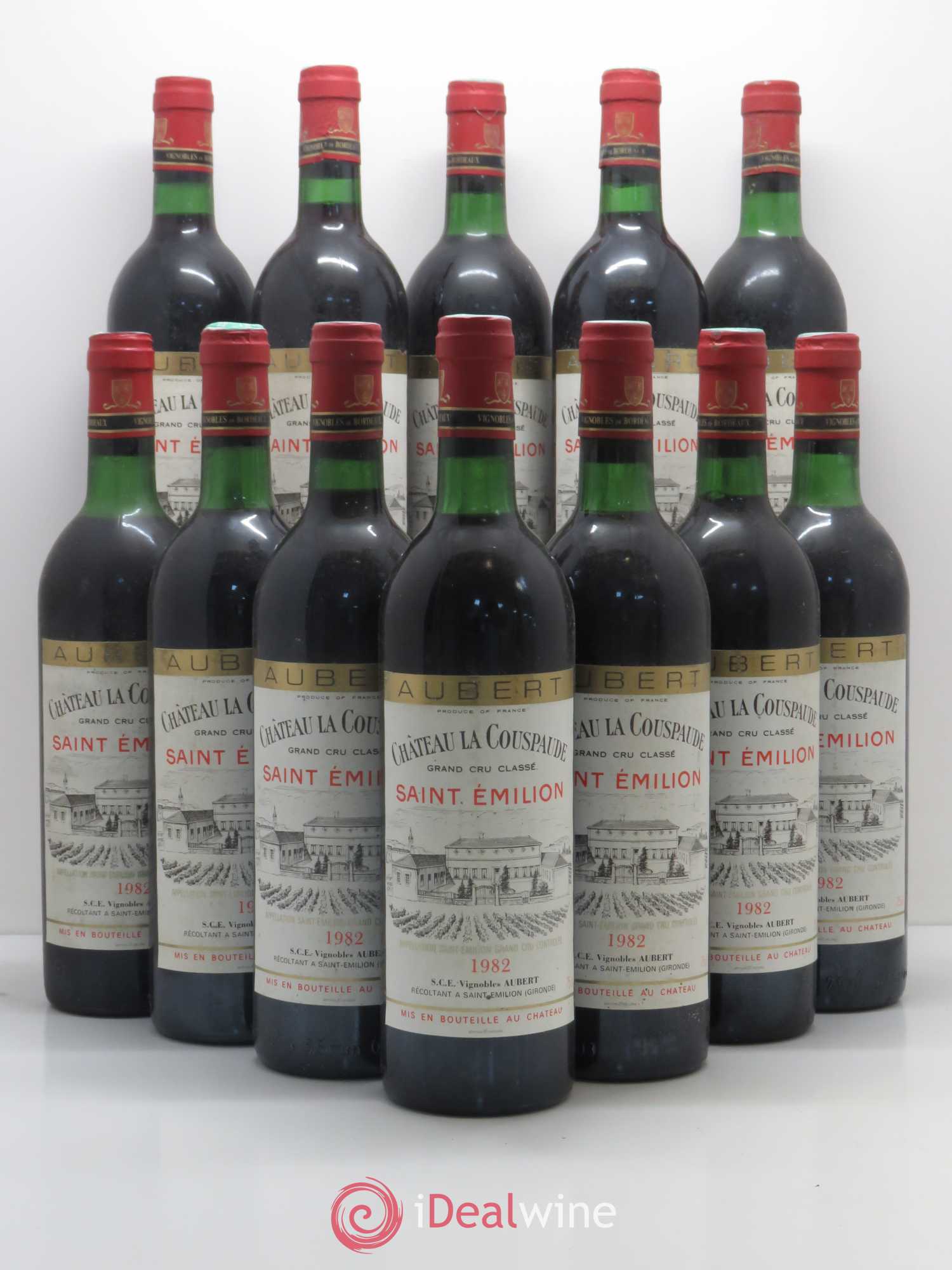 Château la Couspaude Grand Cru Classé 1982 - Lot de 12 bouteilles - 0