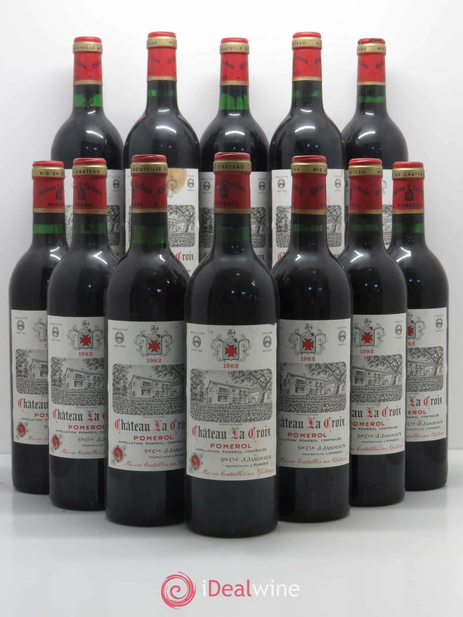 Pomerol Château Lacroix 1982 - Lot de 12 bouteilles - 0