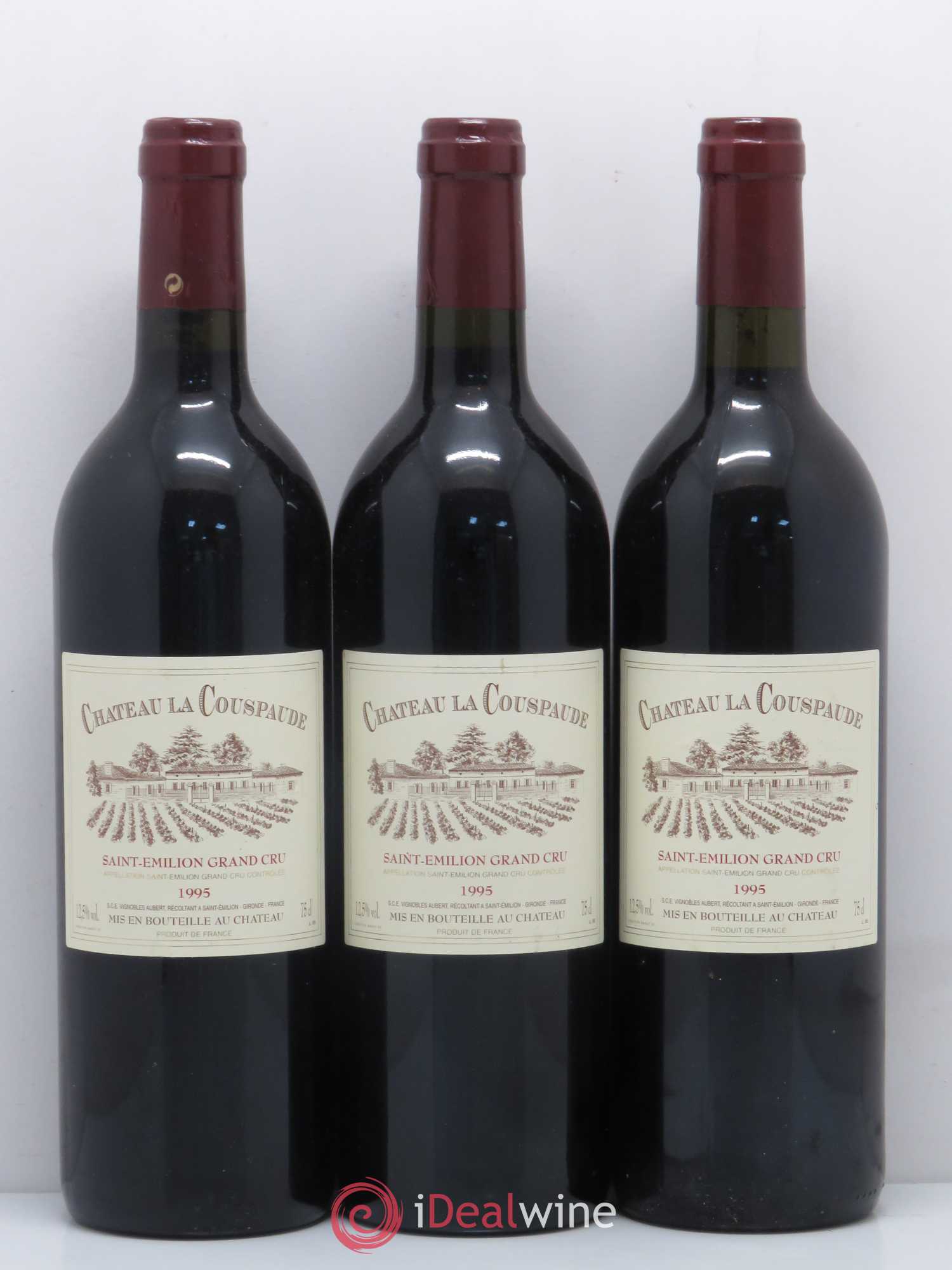 Château la Couspaude Grand Cru Classé 1995 - Lot de 12 bouteilles - 1