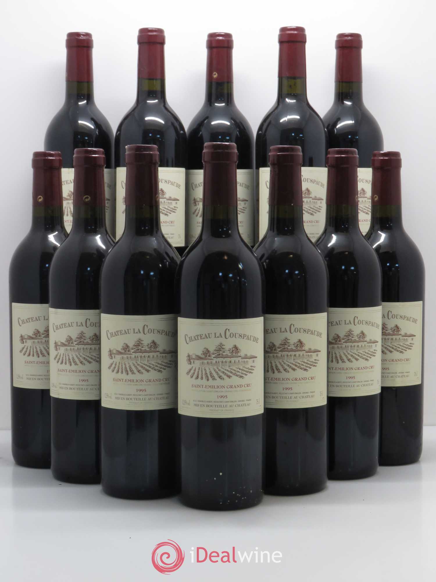 Château la Couspaude Grand Cru Classé 1995 - Lot de 12 bouteilles - 0