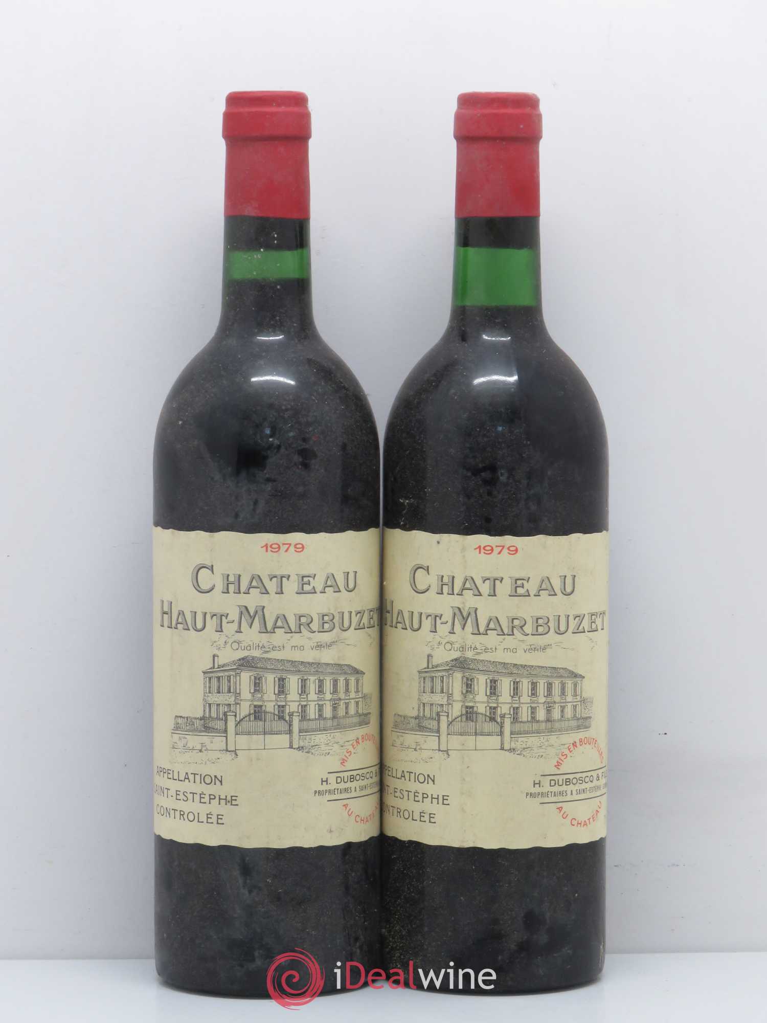 Château Haut Marbuzet 1979 - Lot de 2 bouteilles - 0