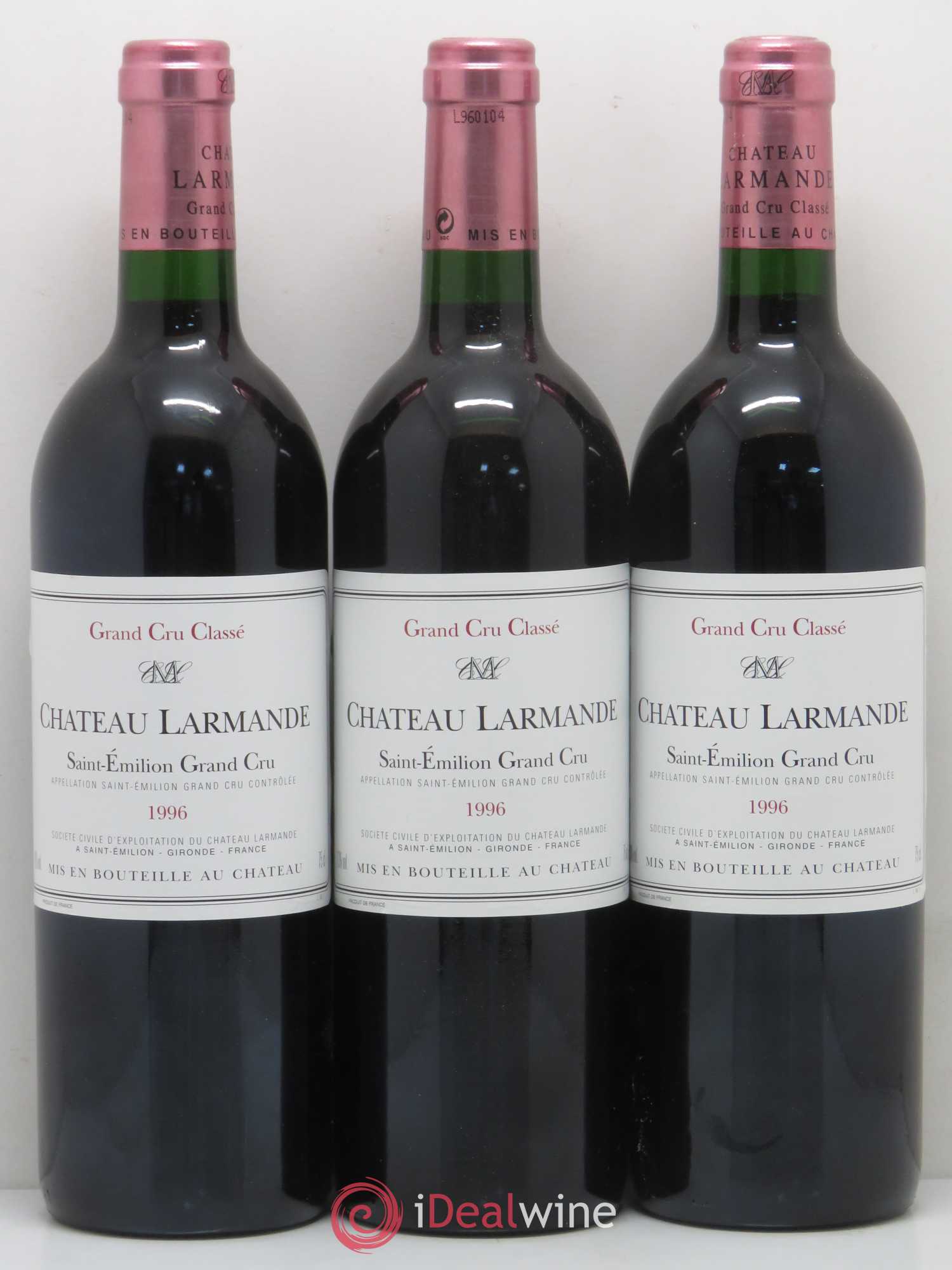 Château Larmande Grand Cru Classé 1996 - Lot de 12 bouteilles - 2