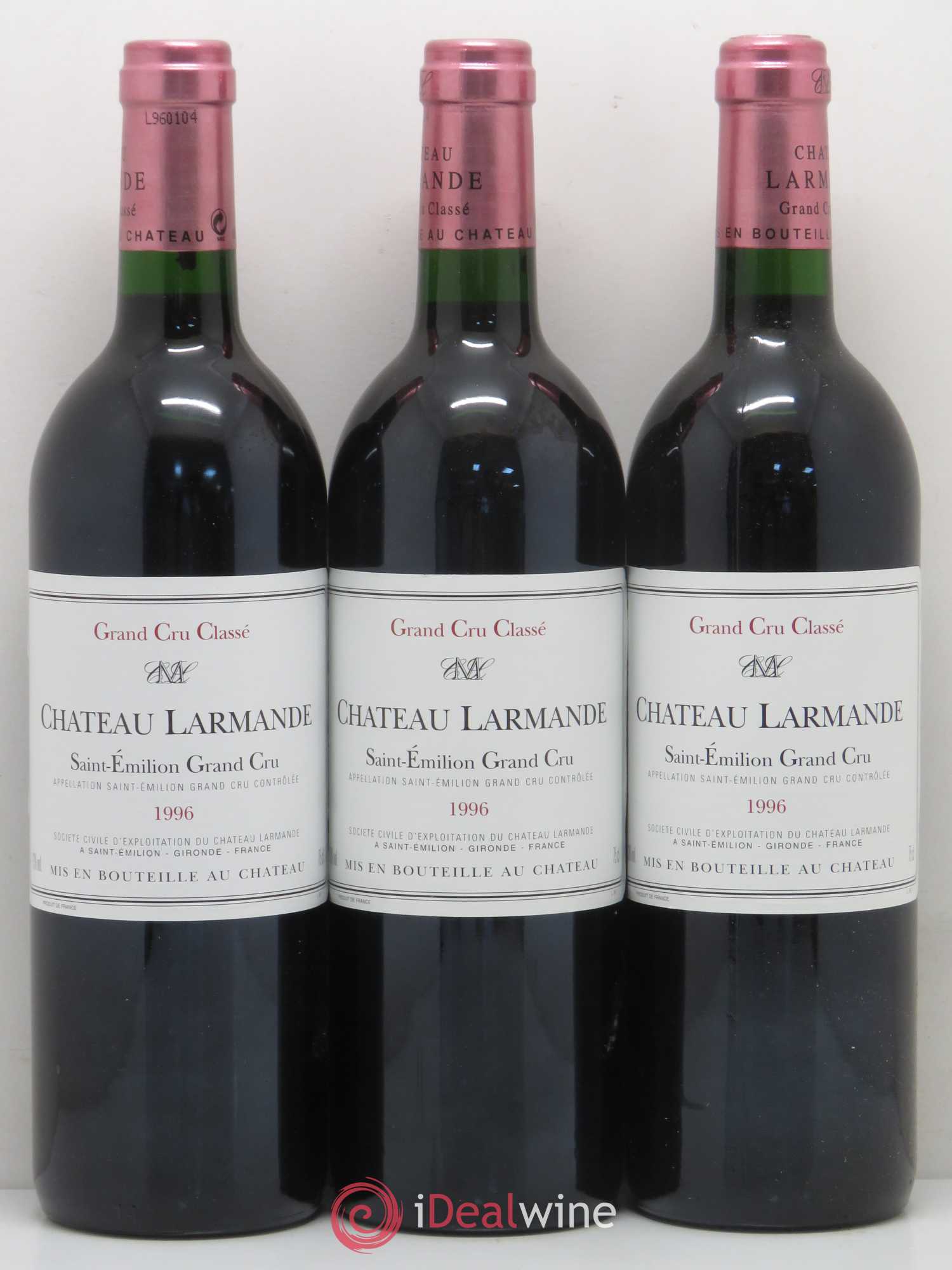 Château Larmande Grand Cru Classé 1996 - Lot de 12 bouteilles - 3