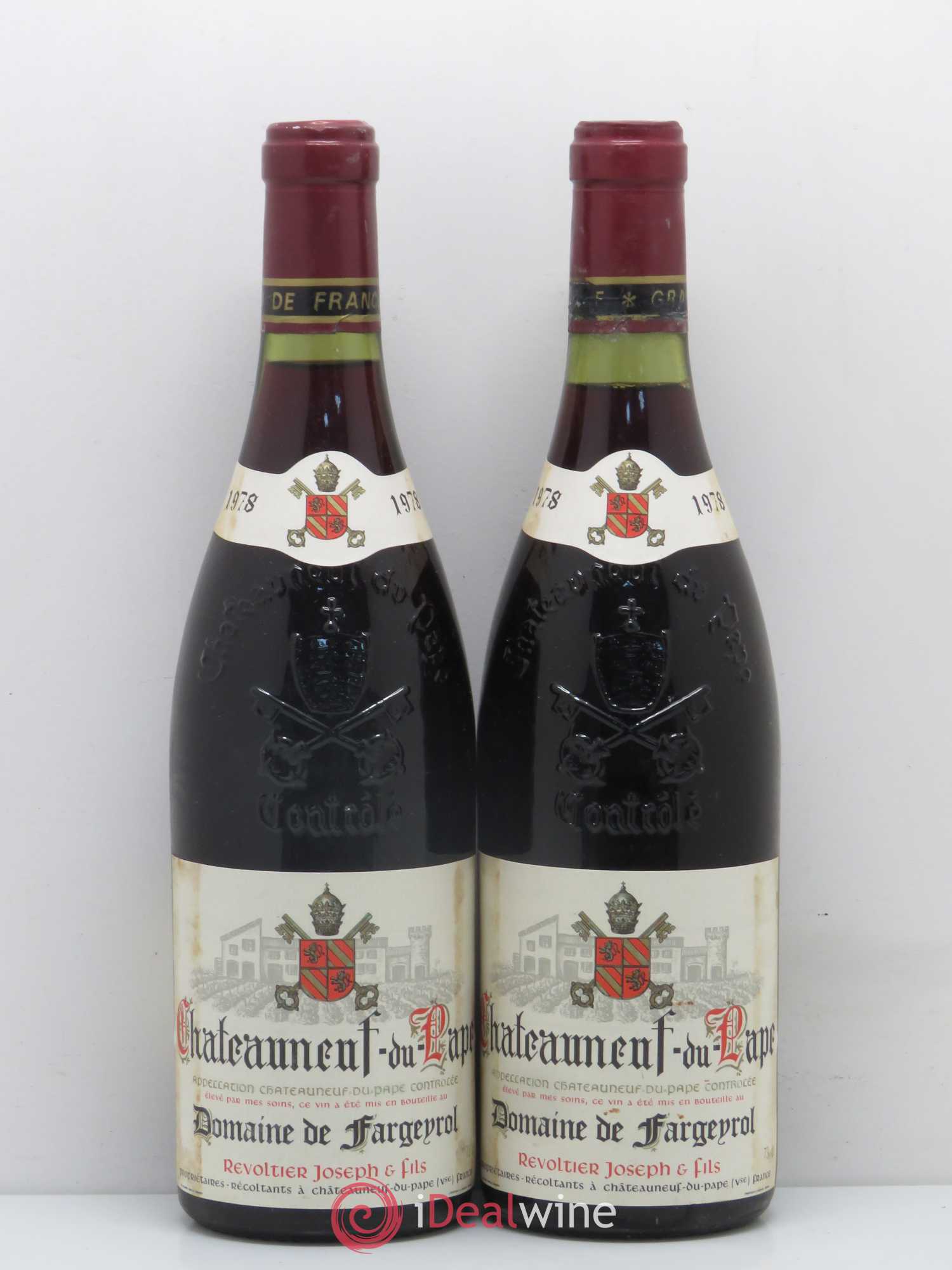 Châteauneuf-du-Pape Fargevrol 1978 - Lot de 2 bouteilles - 0