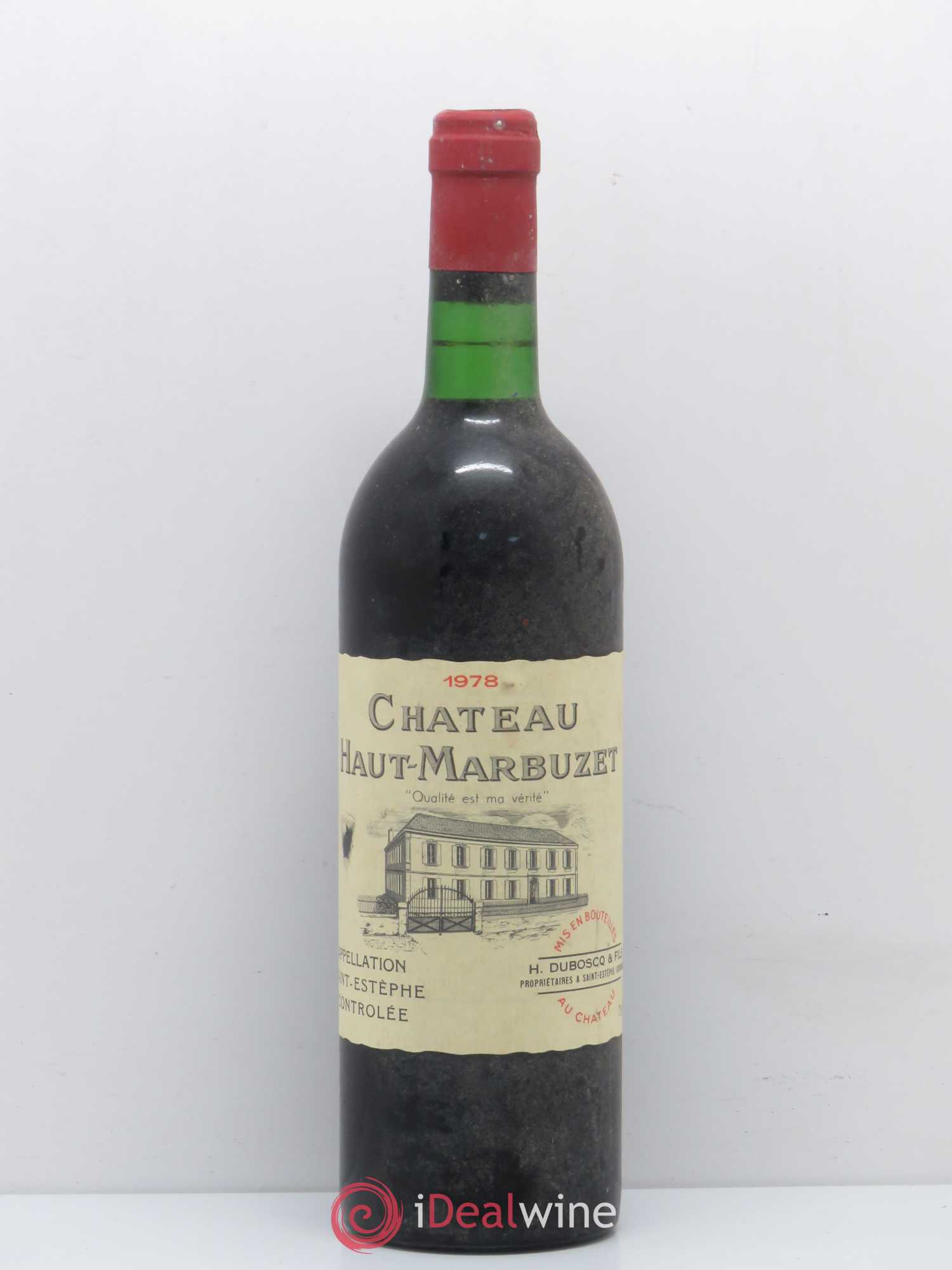 Château Haut Marbuzet 1978 - Lot de 1 bouteille - 0