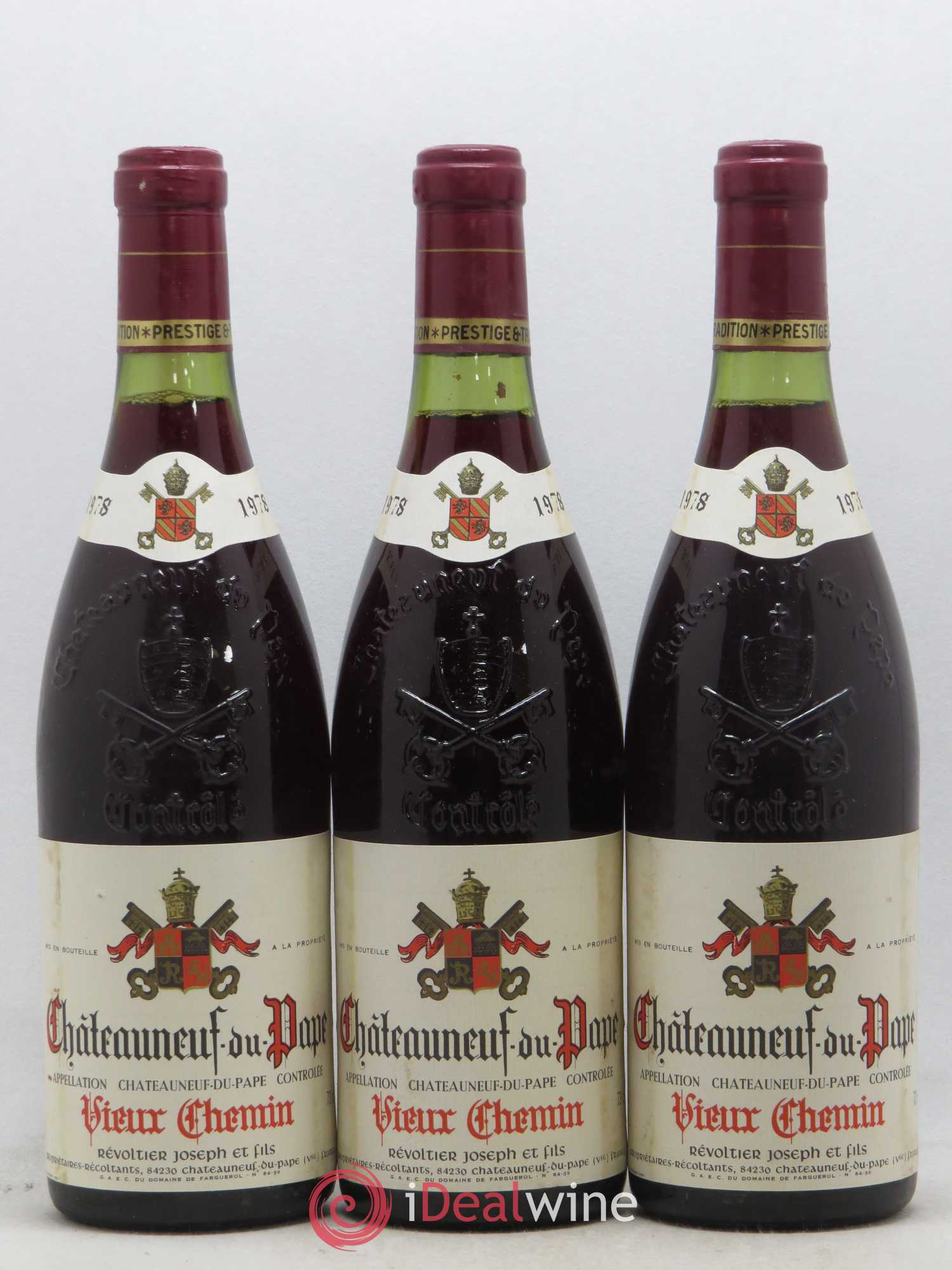 Châteauneuf-du-Pape Vieux Chemin 1978 - Posten von 6 Flaschen - 1