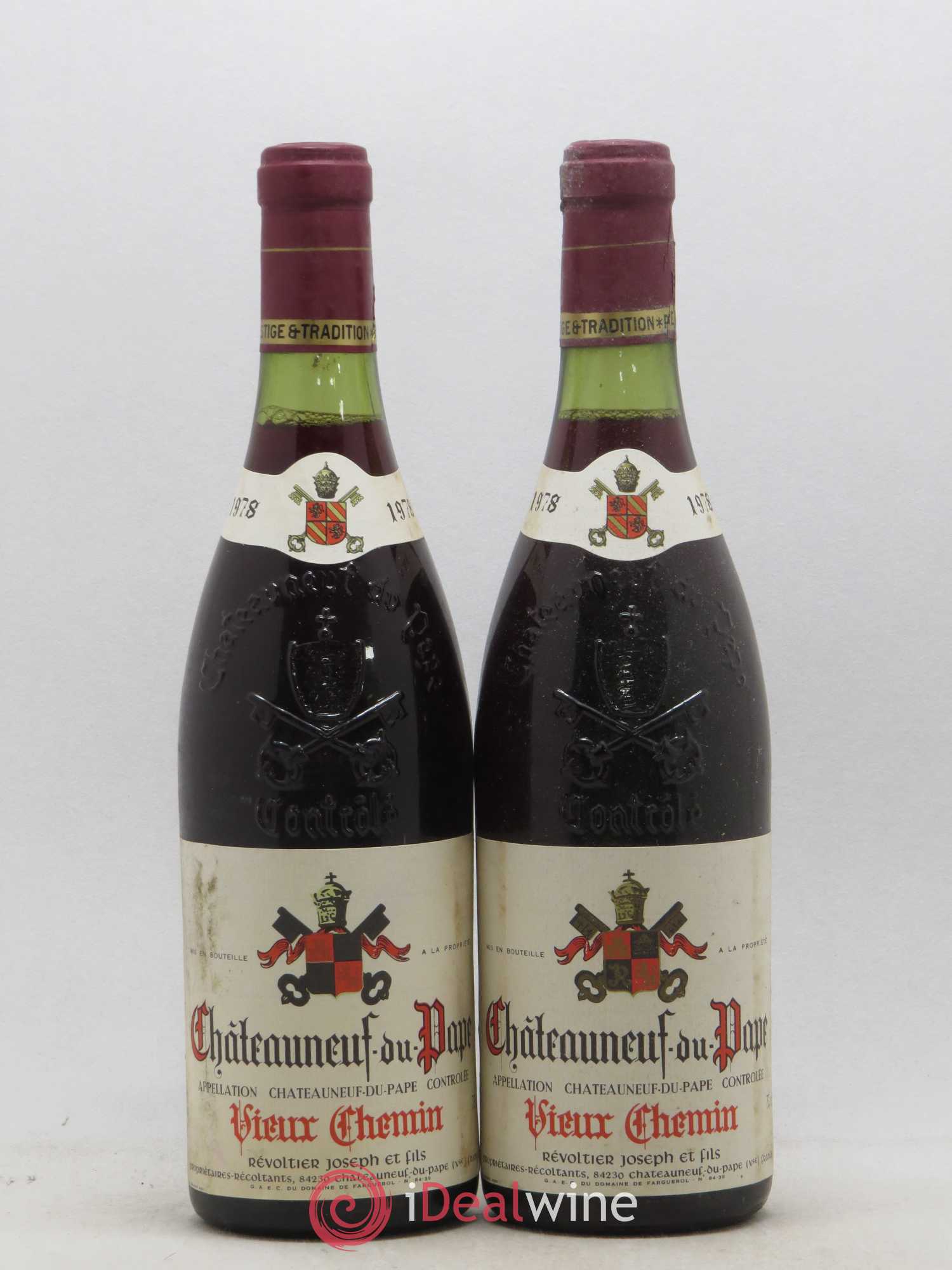 Châteauneuf-du-Pape Vieux Chemin 1978 - Posten von 2 Flaschen - 0