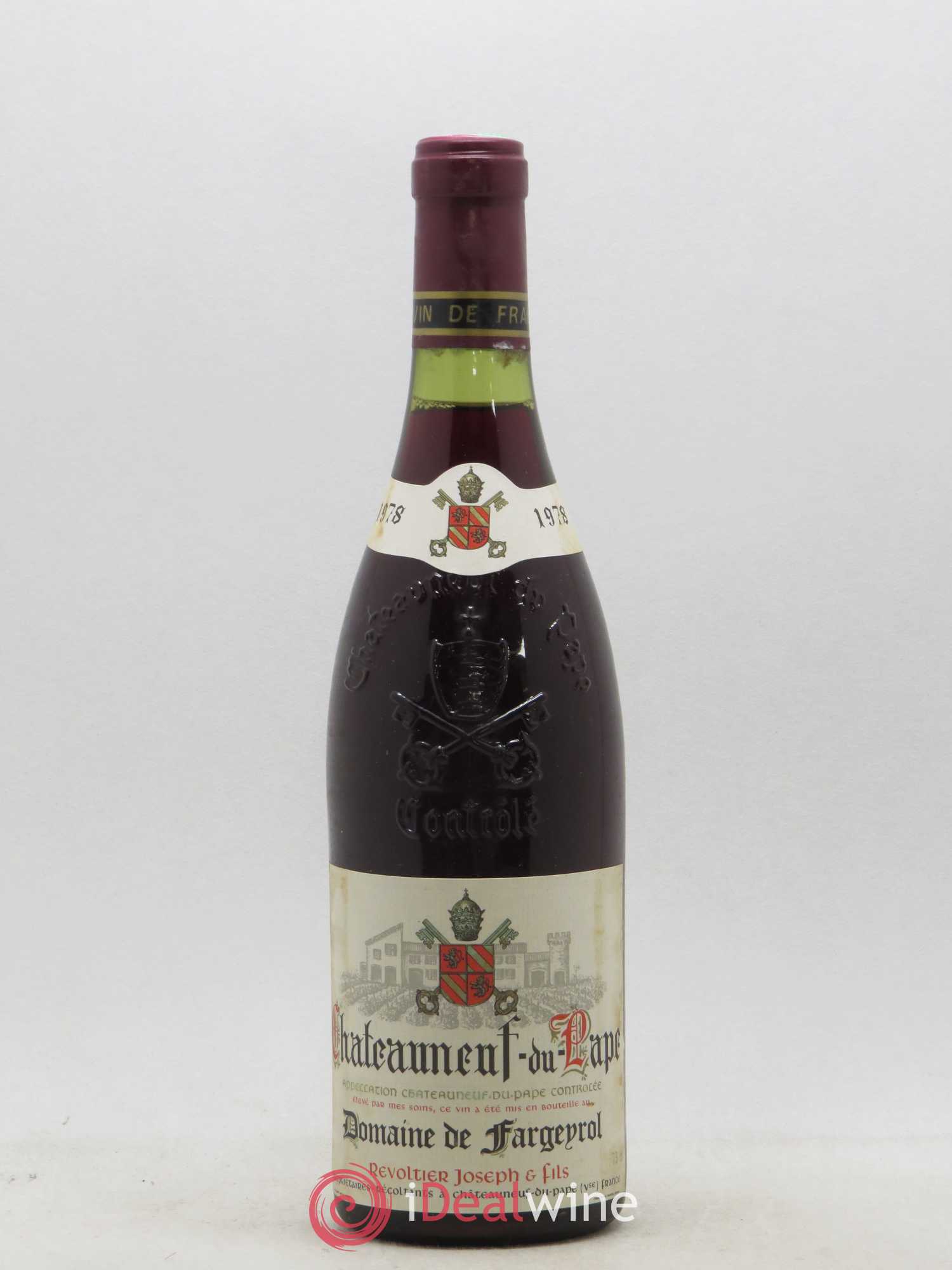 Châteauneuf-du-Pape Domaine de Fargueirol 1978 - Posten von 1 Flasche - 0