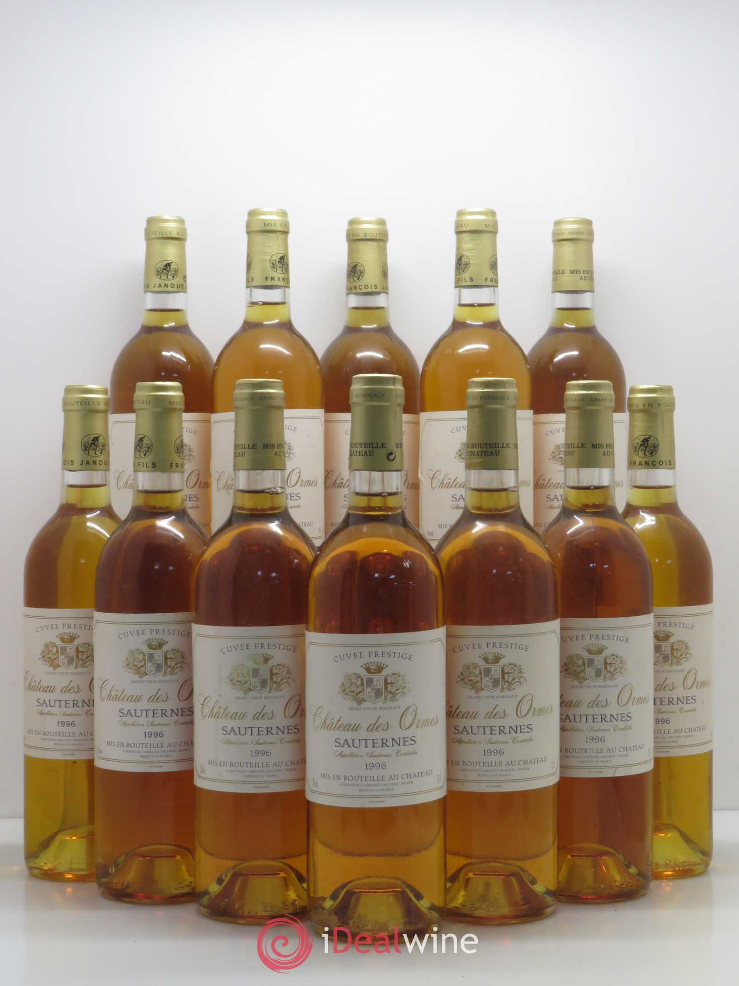 Sauternes Château des Ormes cuvée Prestige 1996 - Lotto di 12 bottiglie - 0