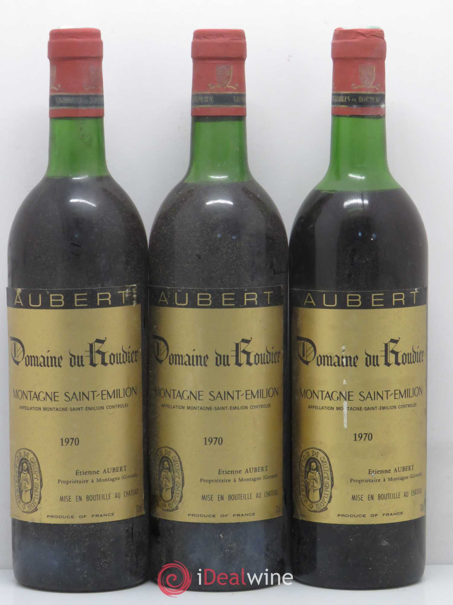 Montagne Saint-Émilion Château Roudier 1970 - Lot de 5 bouteilles - 1