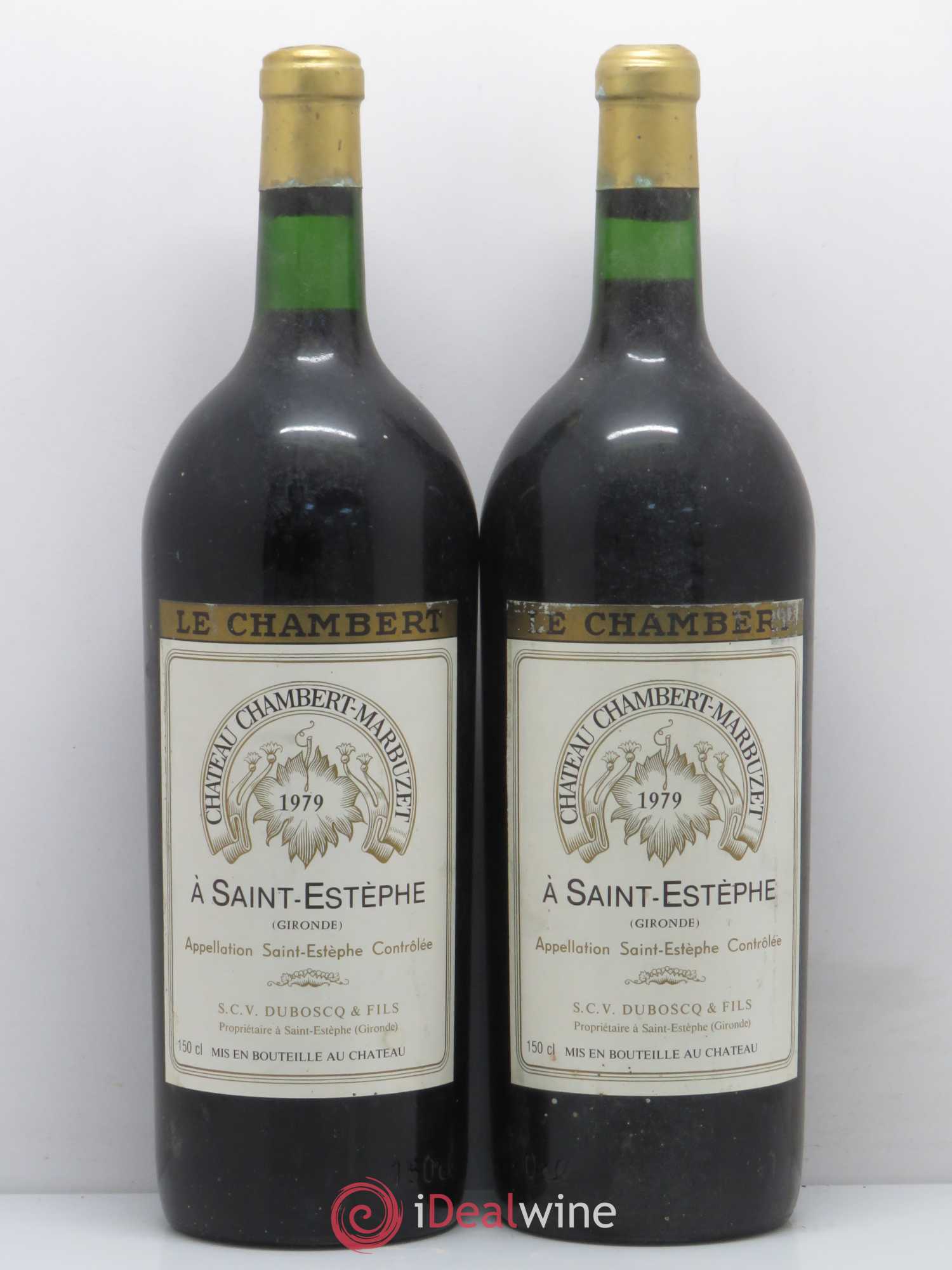 Château Chambert-Marbuzet Cru Bourgeois 1979 - Lot de 2 magnums - 0