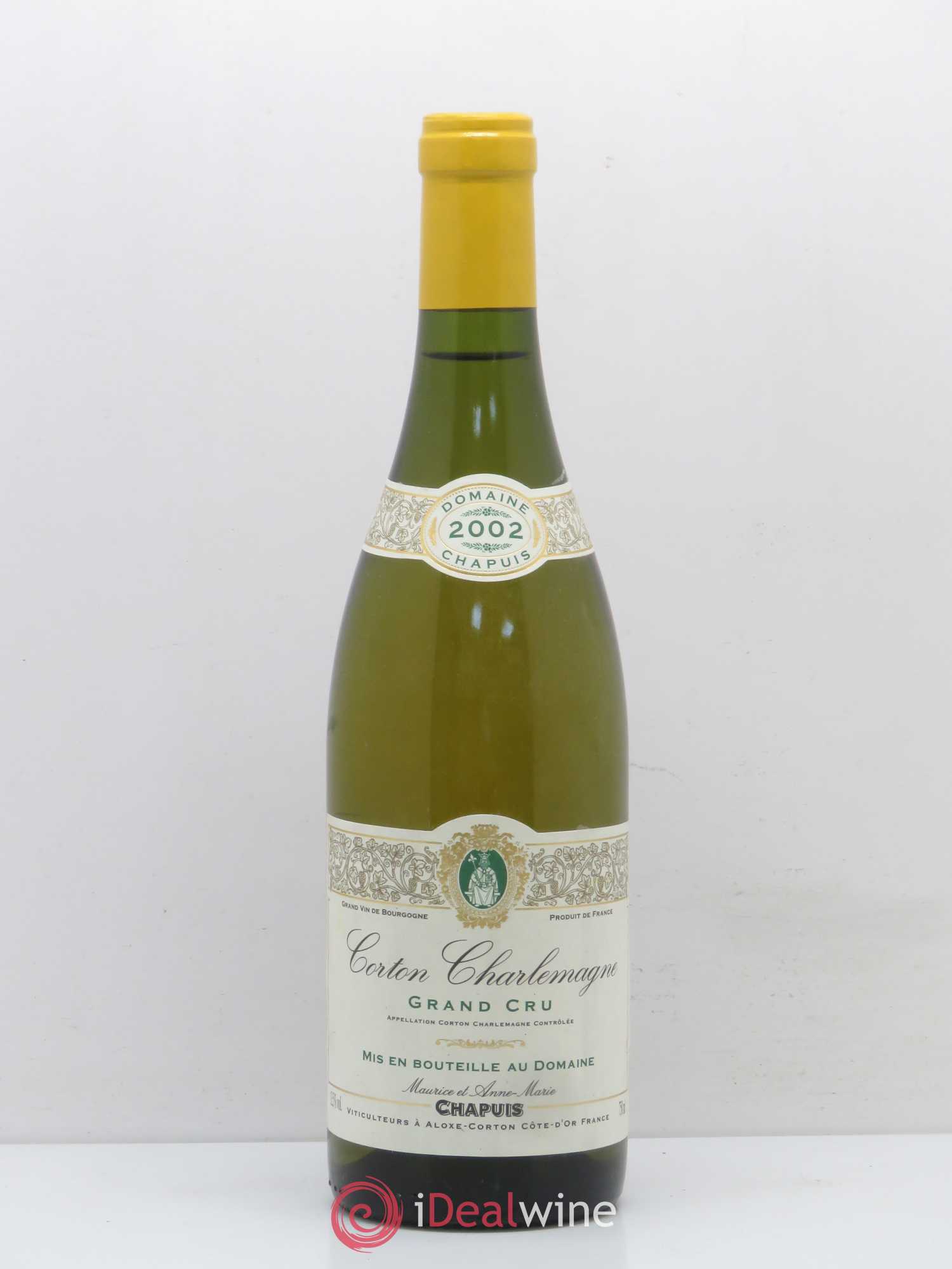 Corton-Charlemagne Grand Cru Domaine Maurice Chapuis 2002 - Posten von 1 Flasche - 0