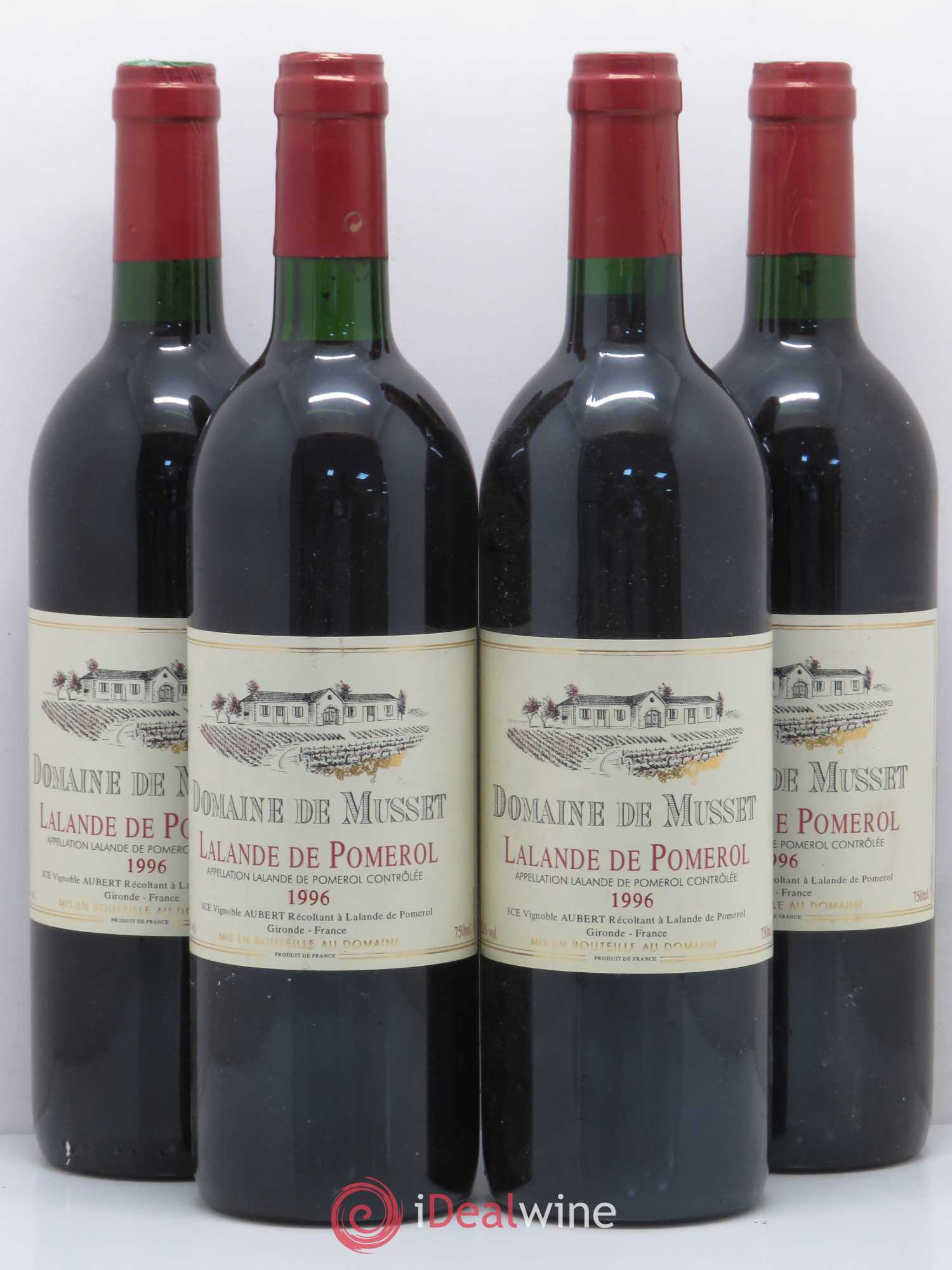 Bordeaux Domaine de Musset Lalande de Pomerol 1996 - Posten von 11 Flaschen - 2